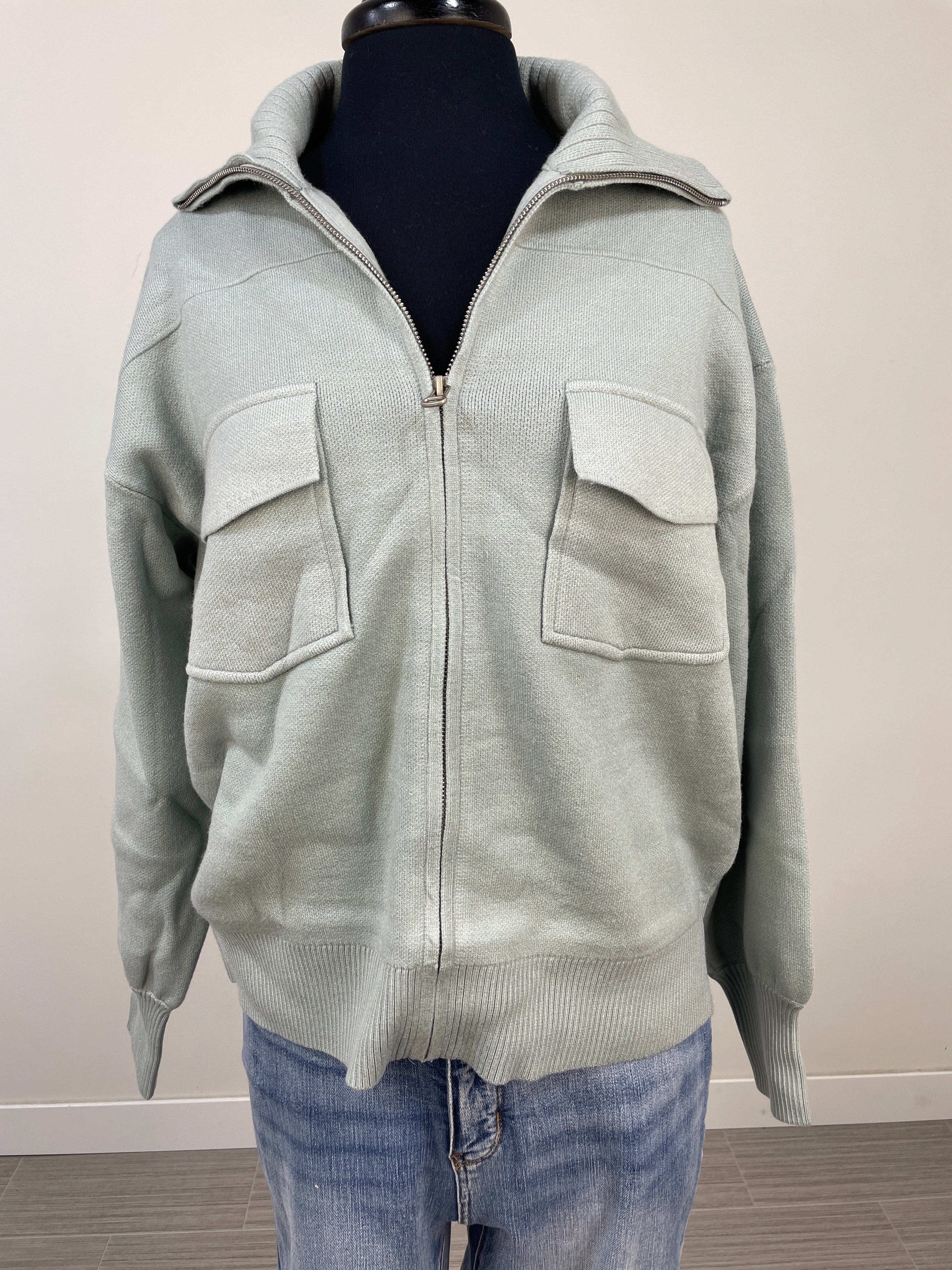 Mist Zipper Down Jacket