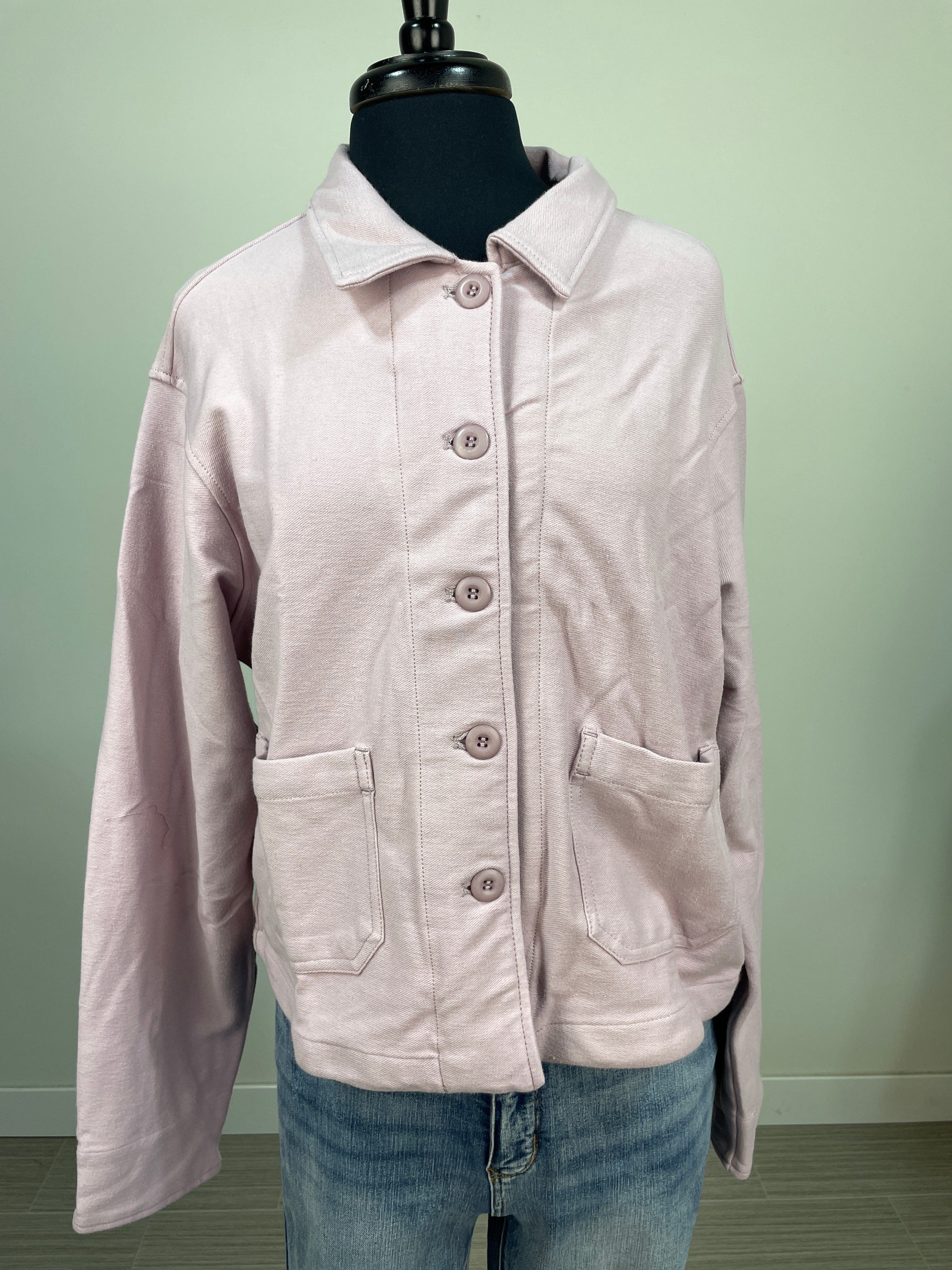 Lavender Cotton Twill Jacket