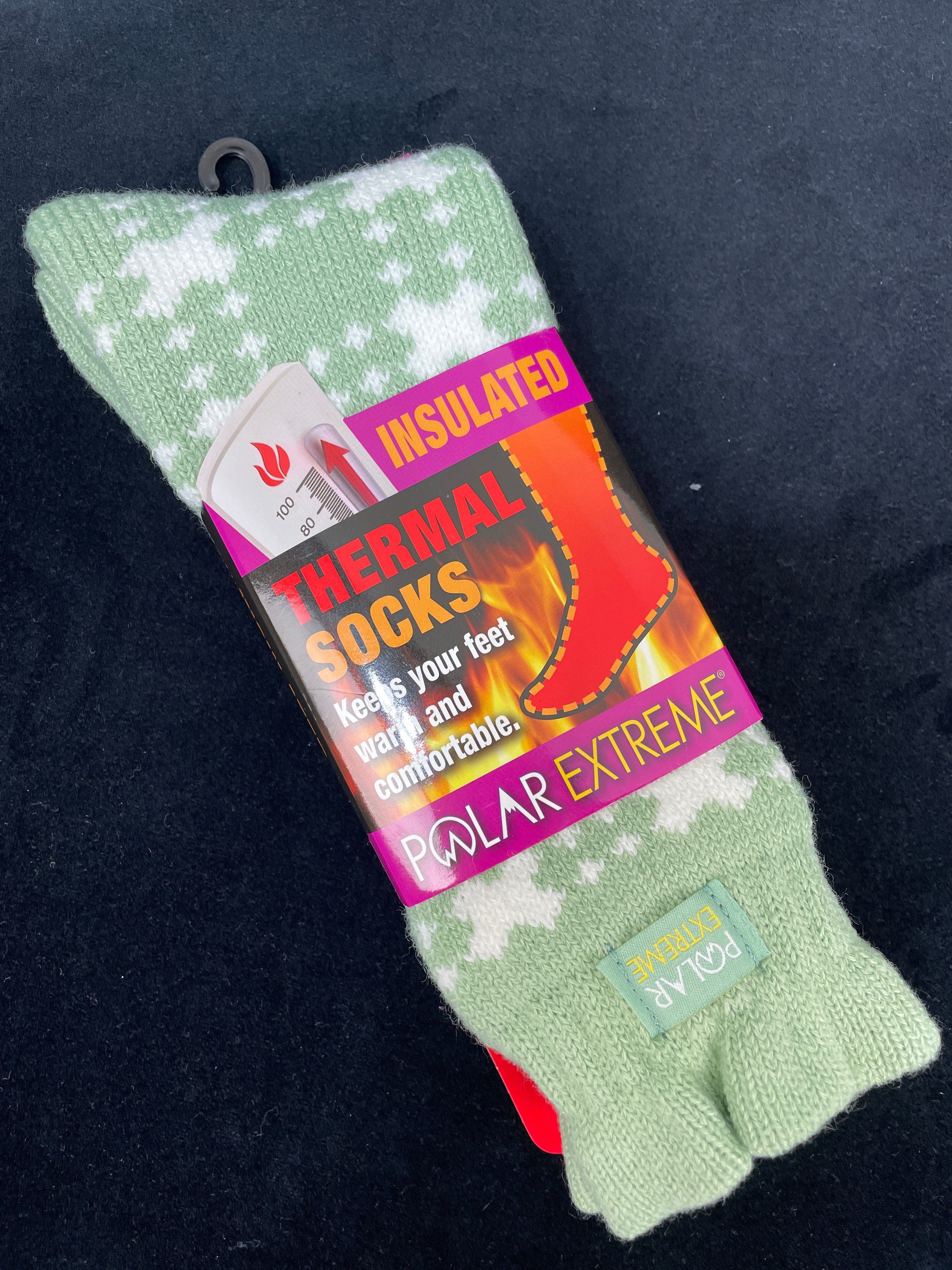 Sage Ruffle Polar Extreme Heat Women's Fairisle Sock