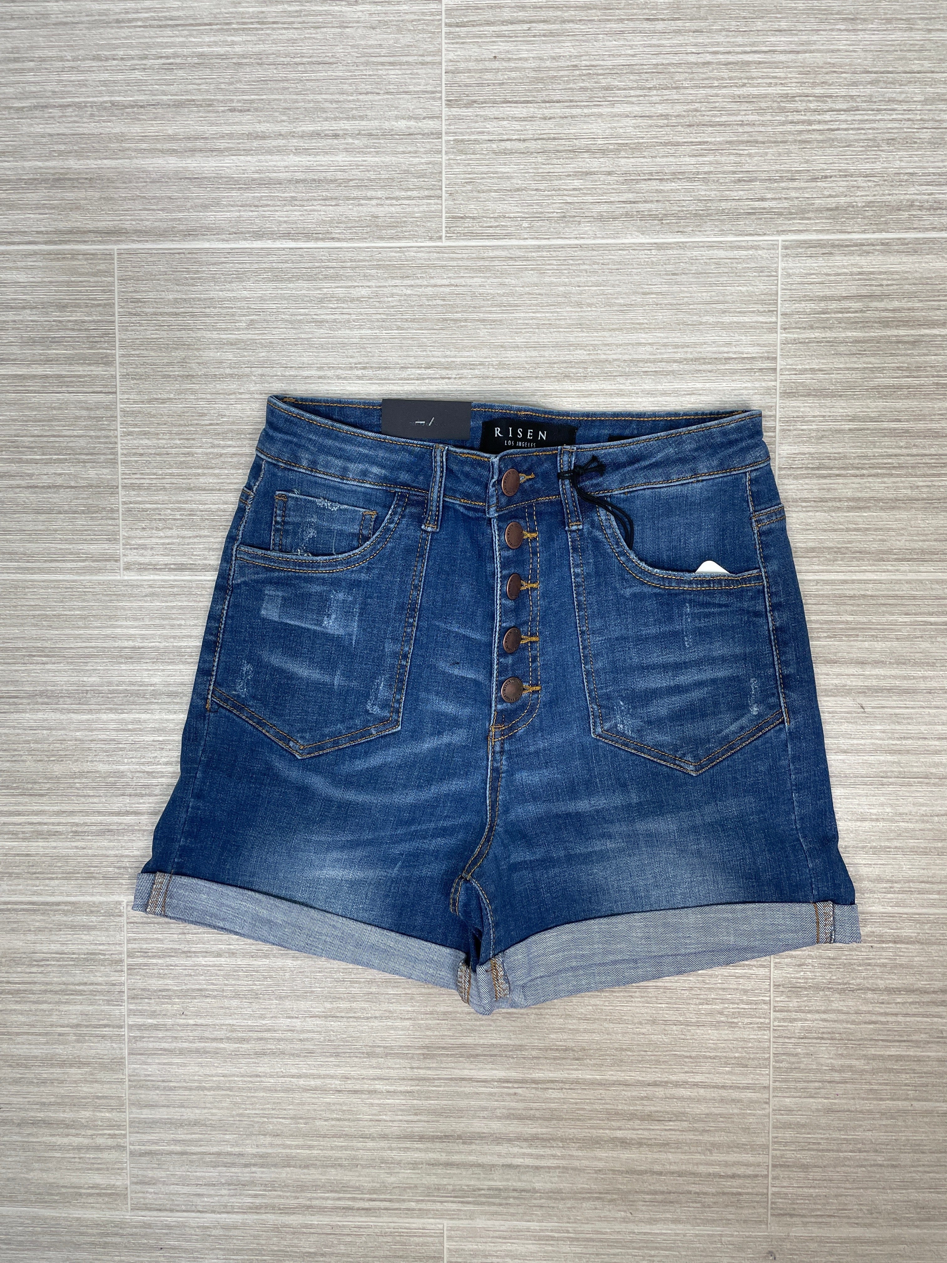 Patch Pocket Roll-Up Shorts