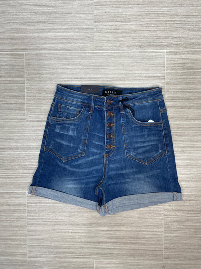 Patch Pocket Roll-Up Shorts