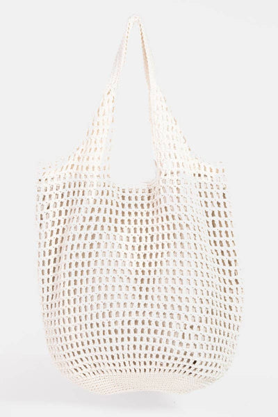 Braided Mesh Hobo Shoulder Tote Bag