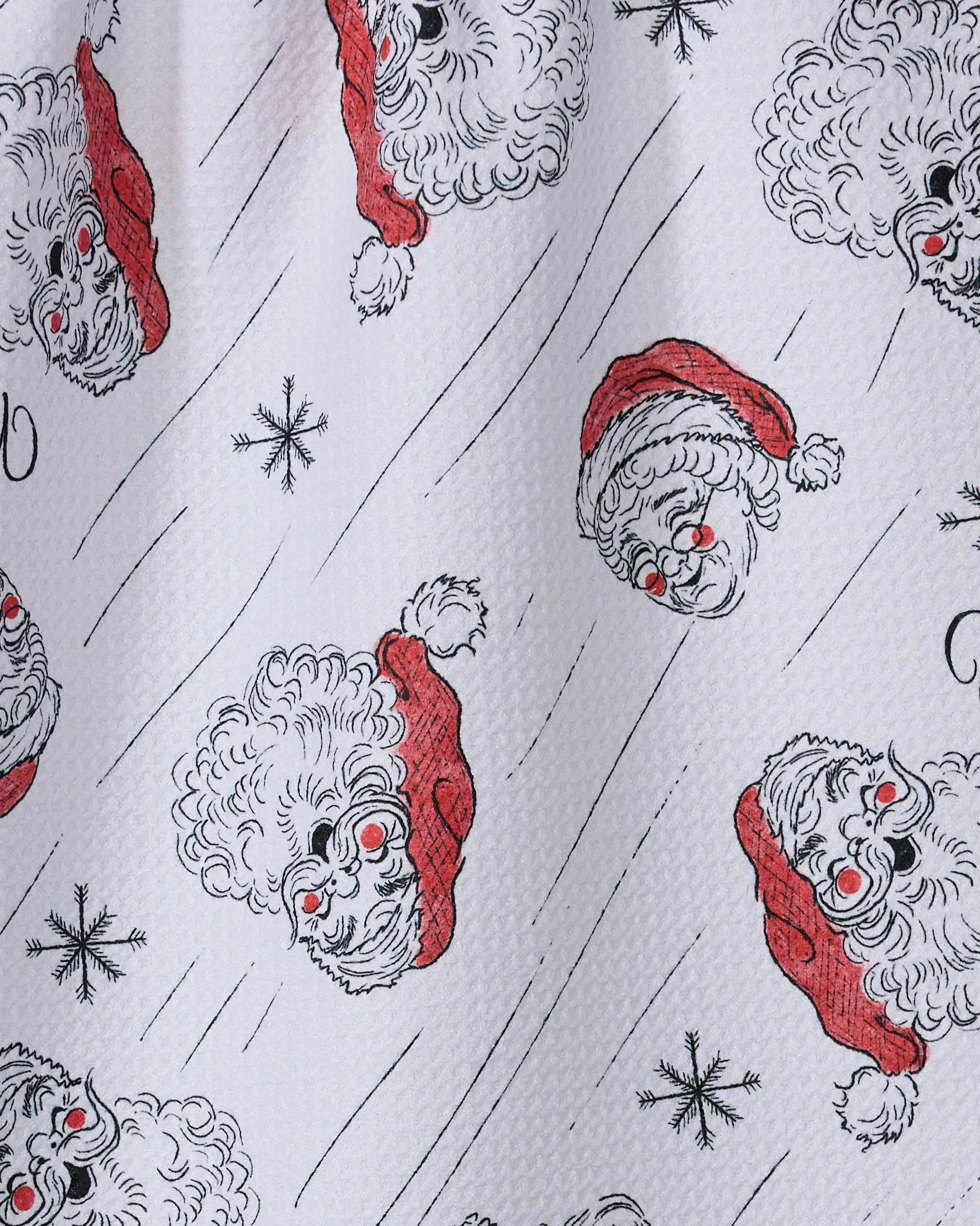 Claus Family Christmas Tea Towel