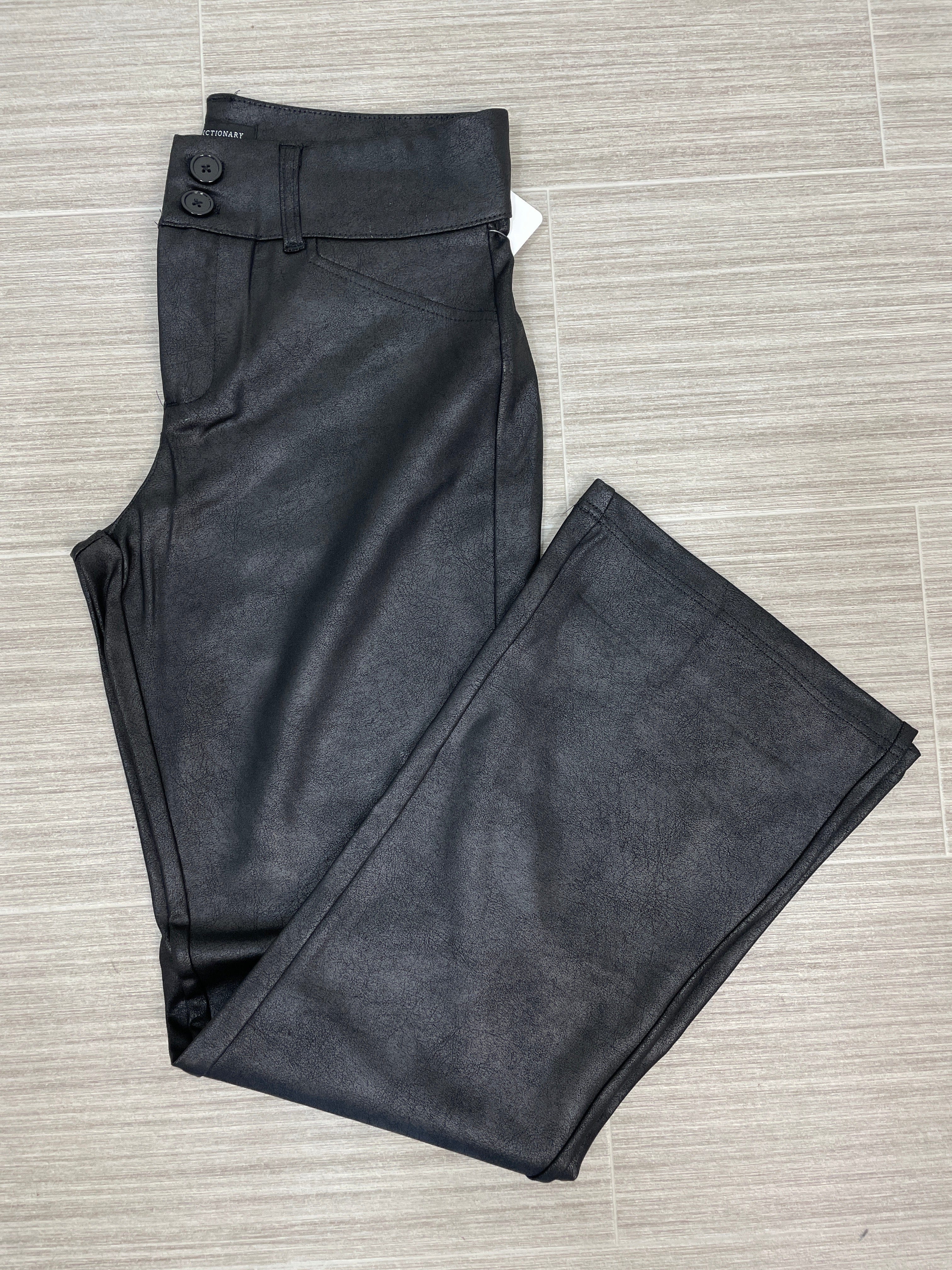 Black Silky Sheen Trouser Pant
