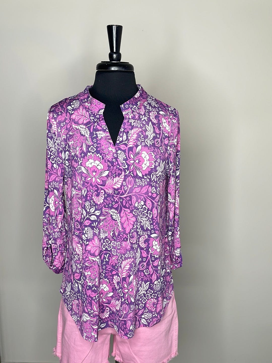 Purple Patterned Lizzy Top