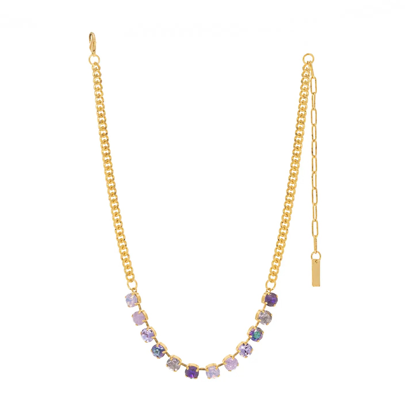 Mini Oakland Necklace: Violet Bloom