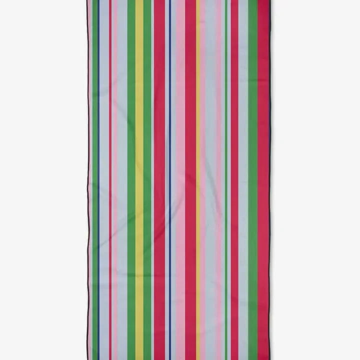 Geometry Line It Up Melon Beach Towel