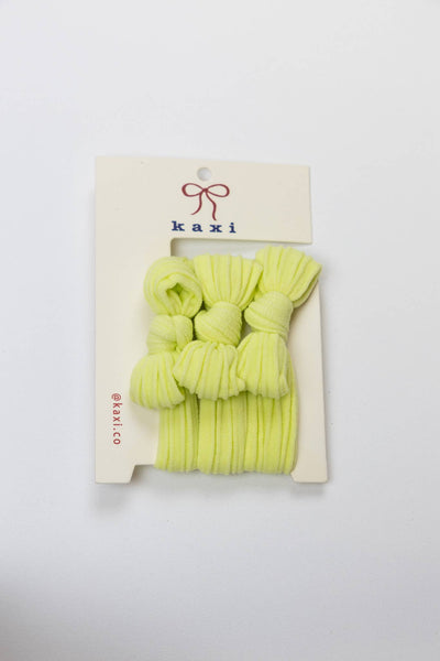 BOW SLICK BACK HAIR TIES: BABY BLUE