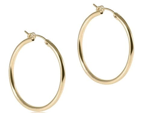 Round Gold 1.25" Hoop - Smooth