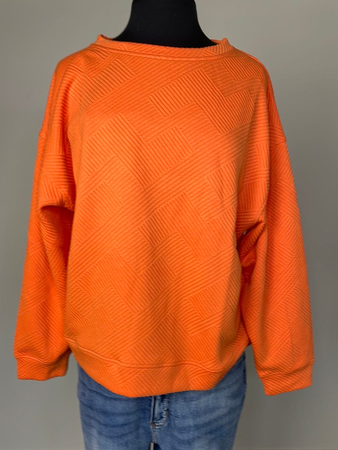 Tangerine Textured Lounge Wear Top