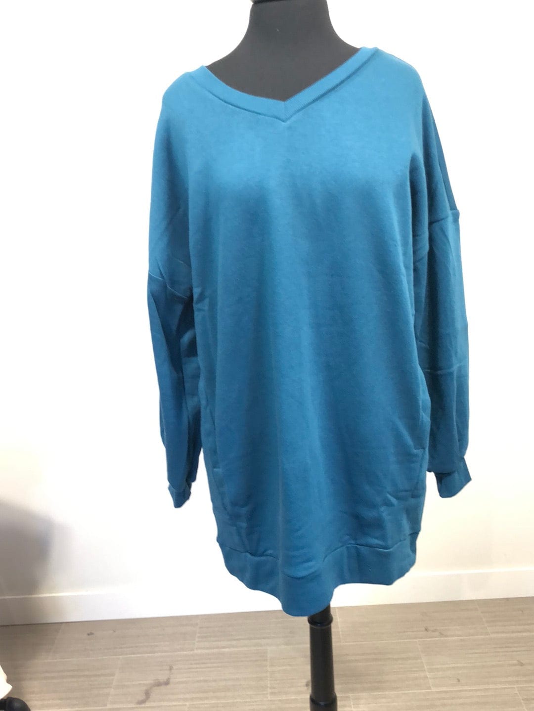 Teal Cozy Sweatshirt Tunic