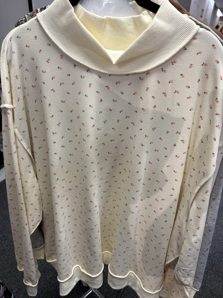 Cream Rose Sweater