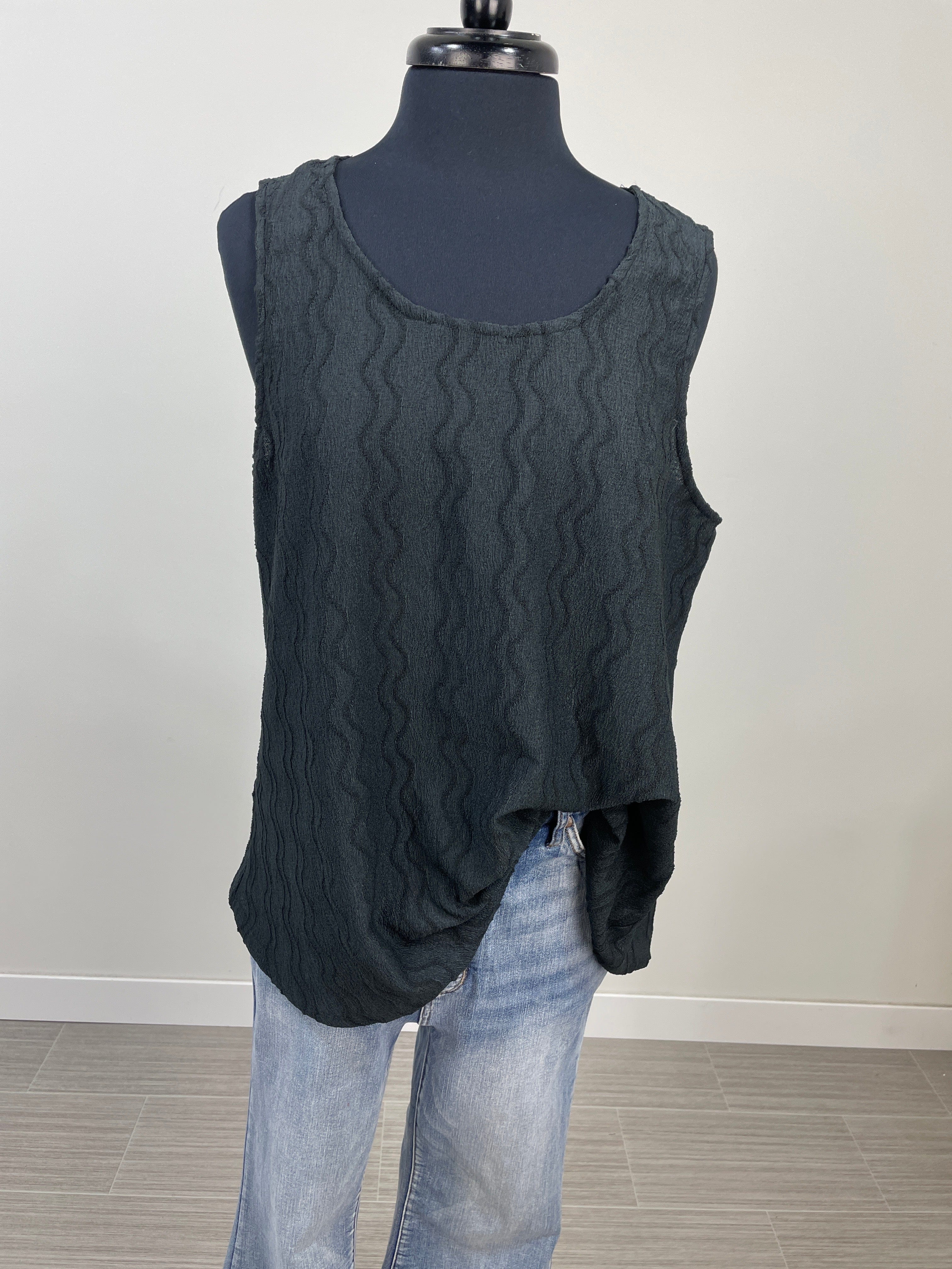 Black Texture Tank