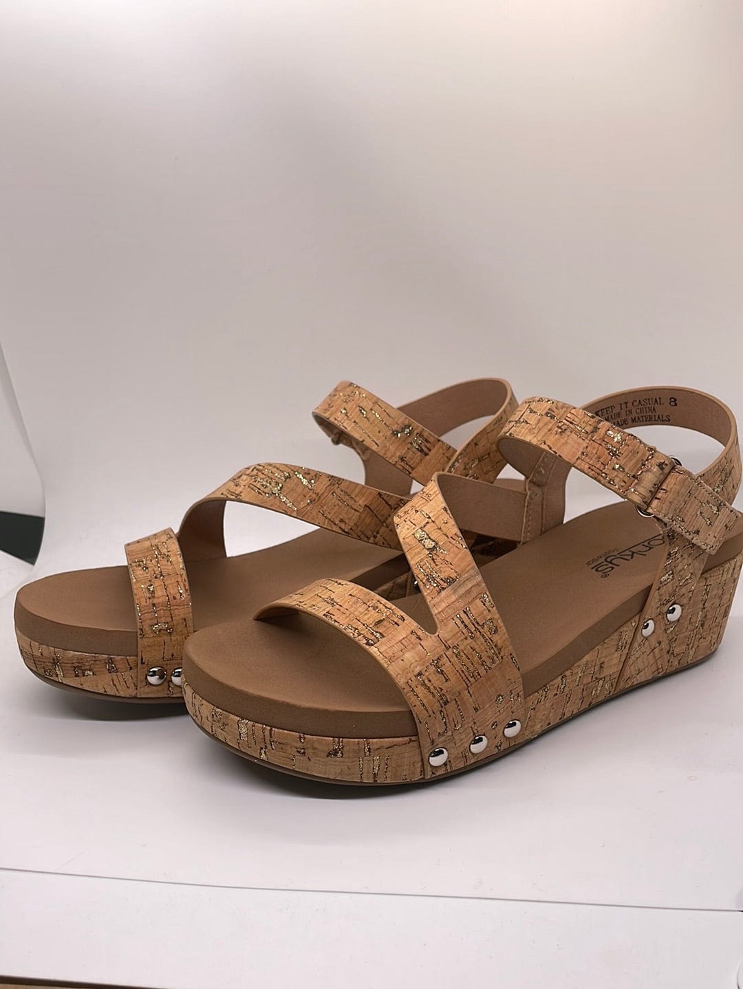 Glitter Cork Keep It Casual Sandal