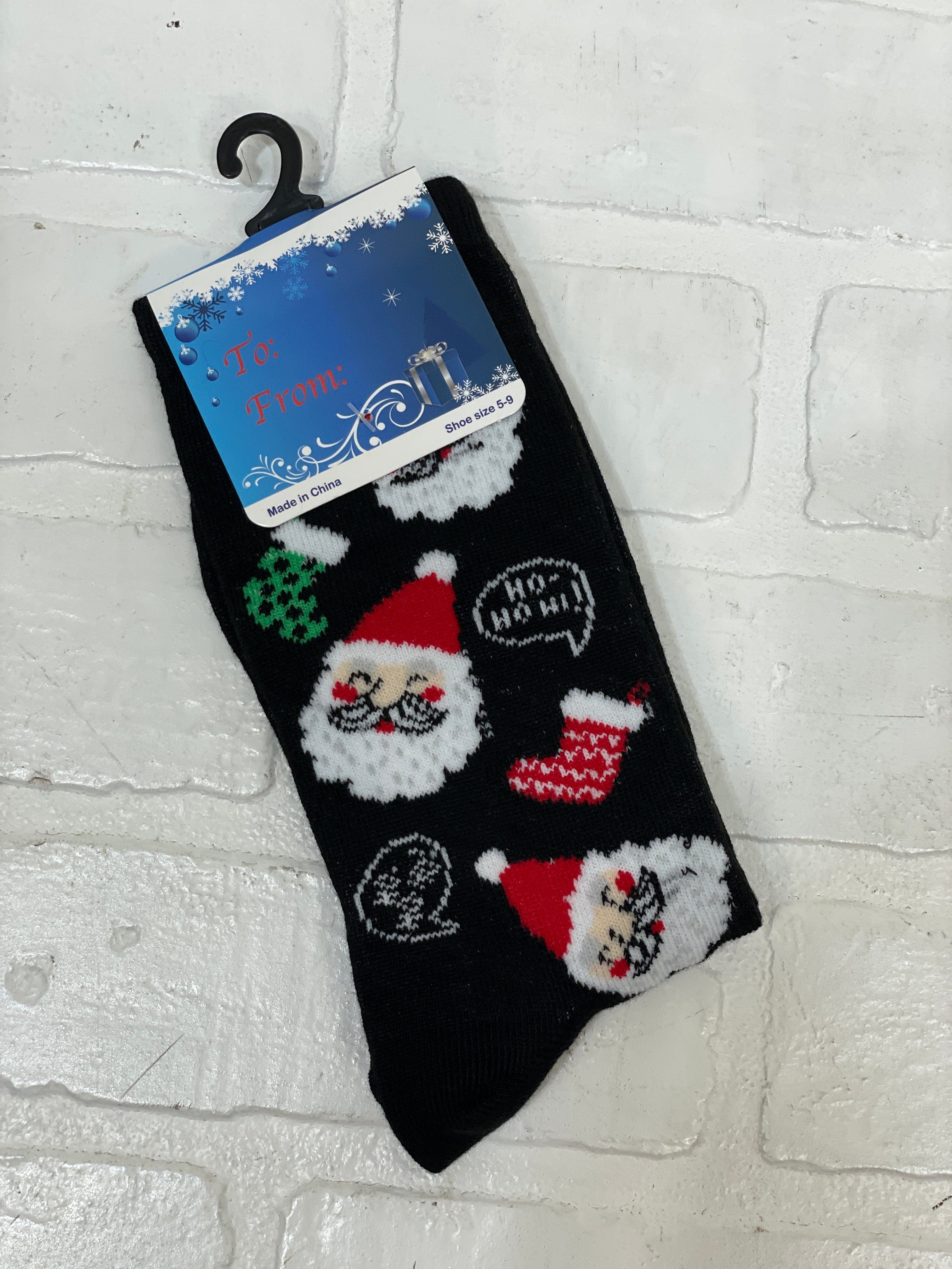 Black Stockings & Santa Socks