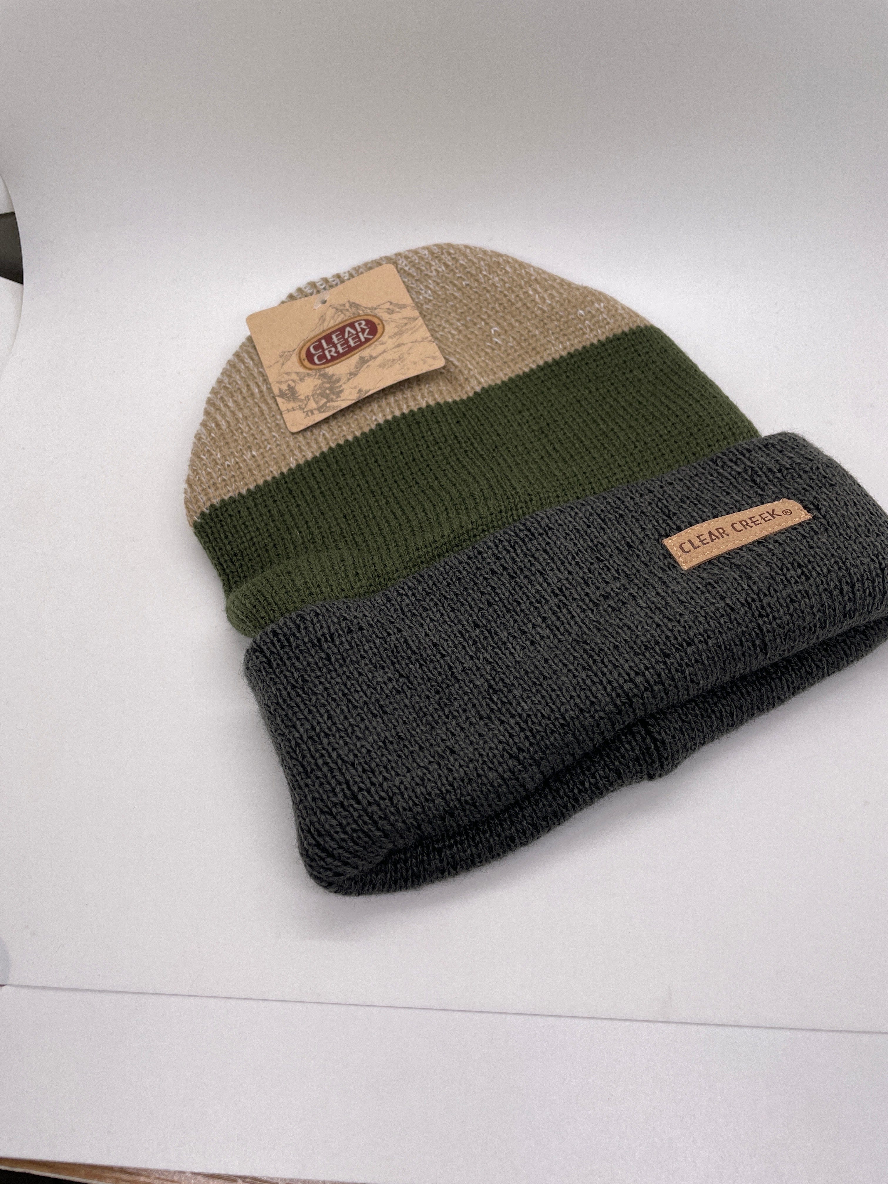CC Olive Tri-Color Cuffed Hat