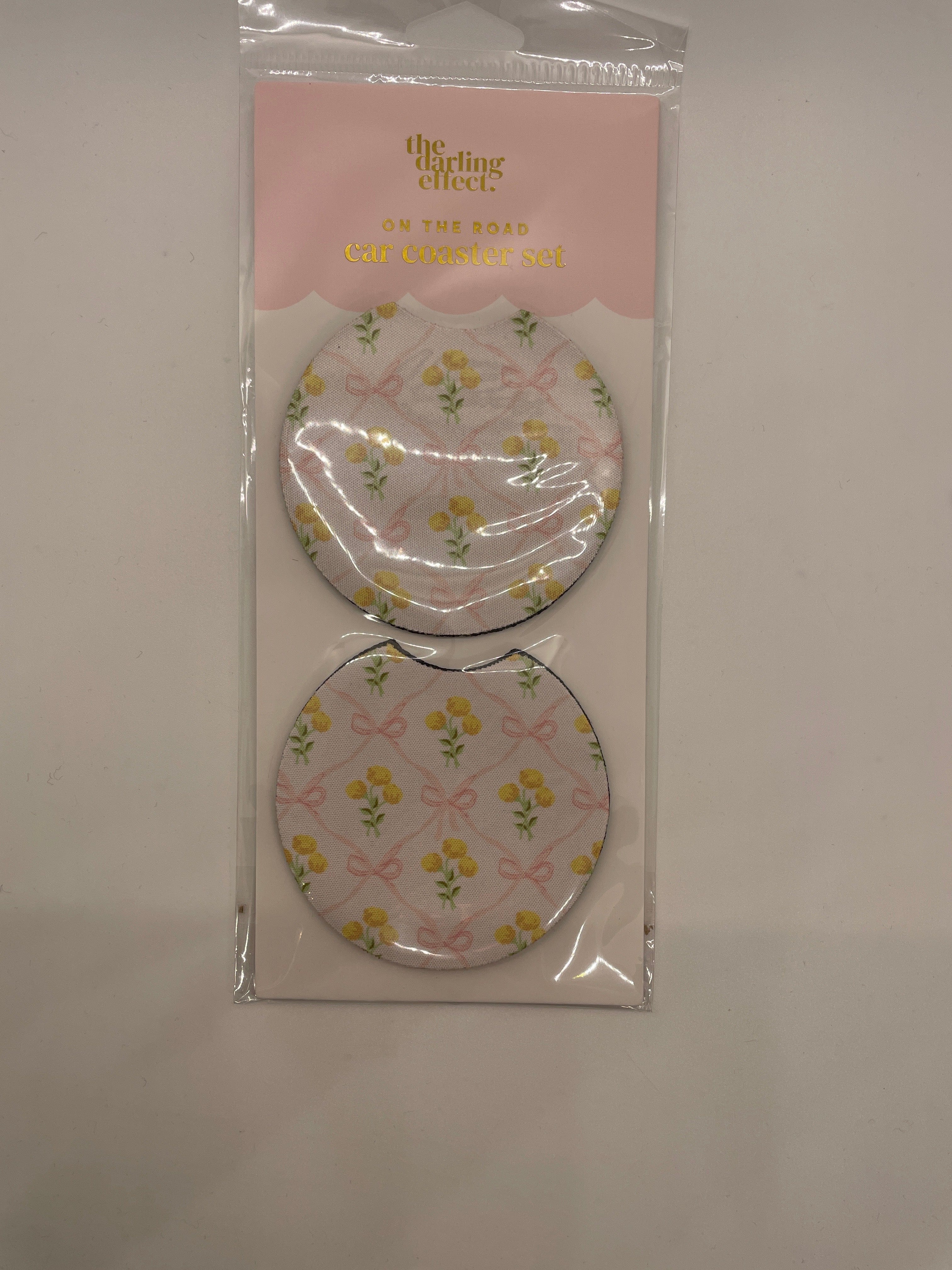 On The Road Car Coaster Set - Marigold Lane Pink