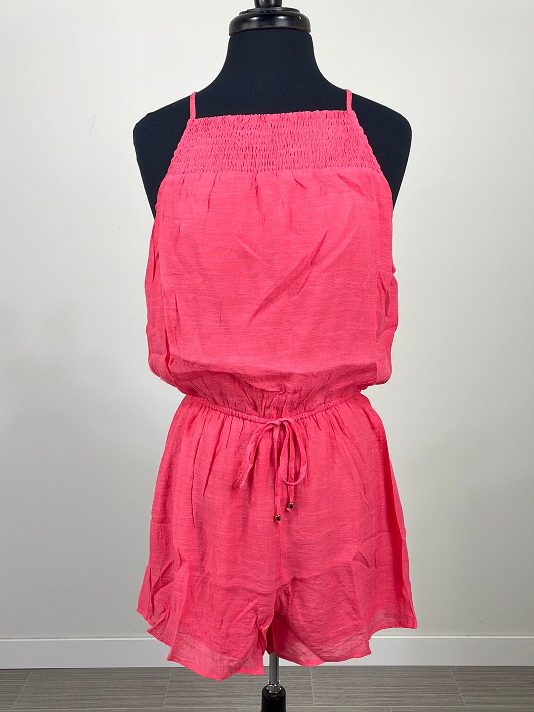 Bright Coral Romper