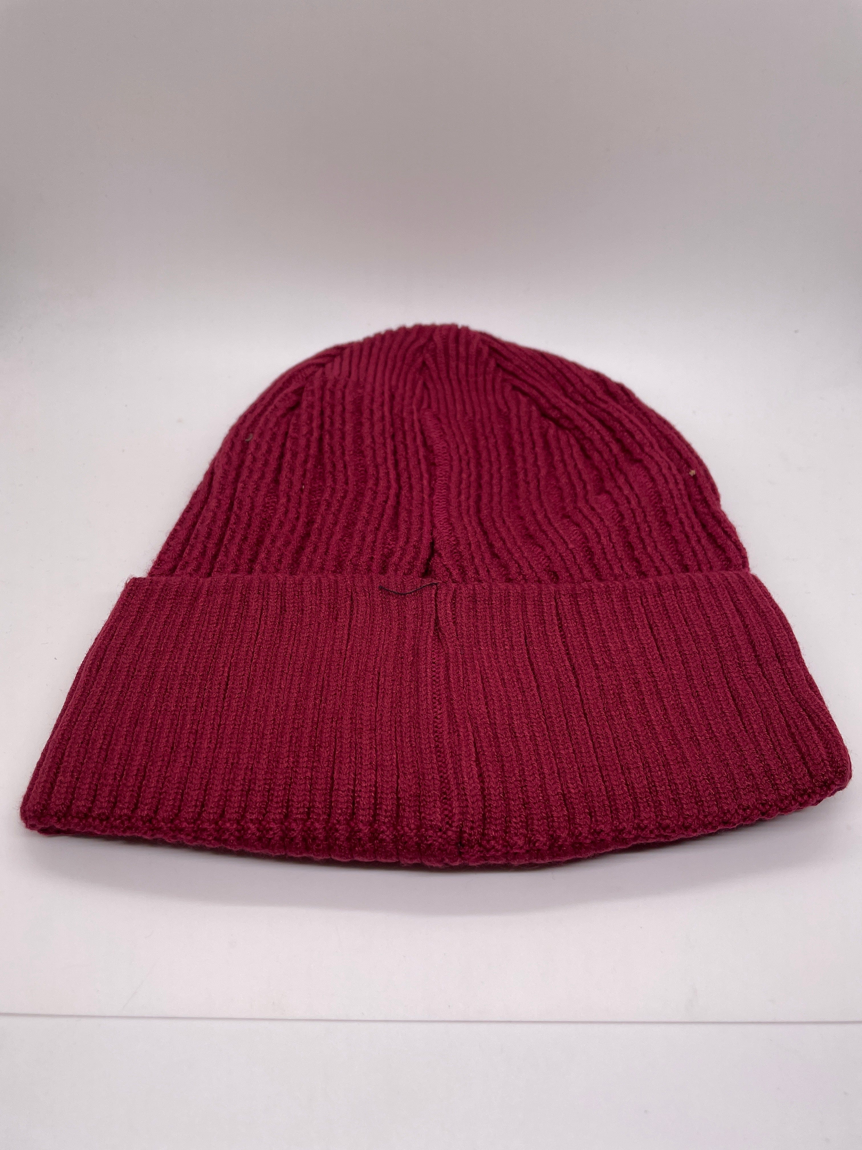 Red Knit Fleece Lined Hat
