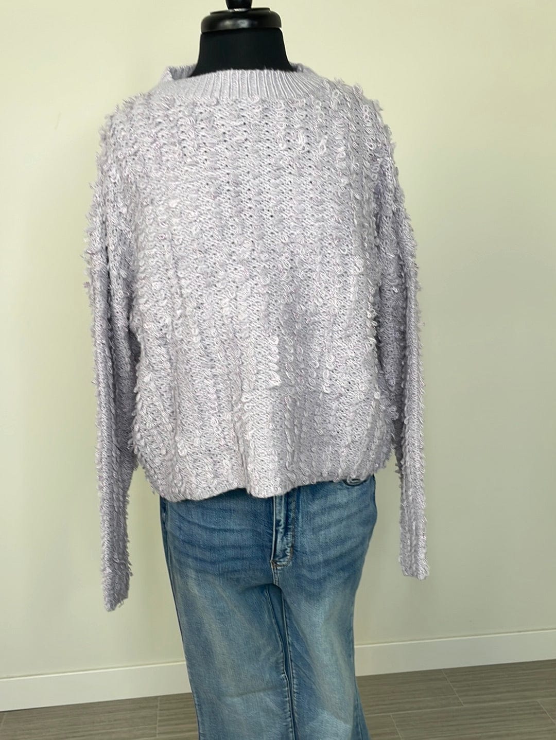 Lilac Loop Pullover Sweater