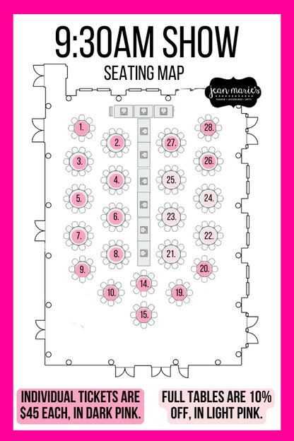 Spring Fashion Show 2026 9:30 AM SHOW - Individual Ticket Sales