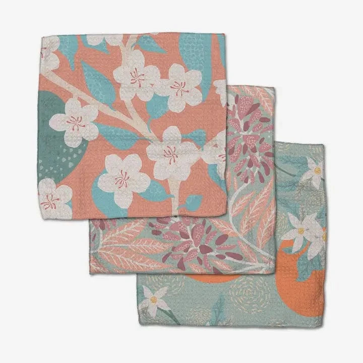 Geometry State Flowers Dishcloth Set