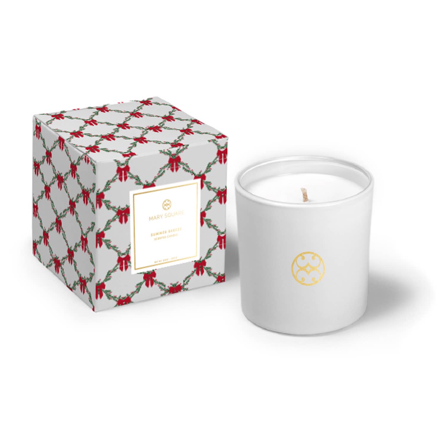 Boxed Candle Whispering Pines Holiday Trellis