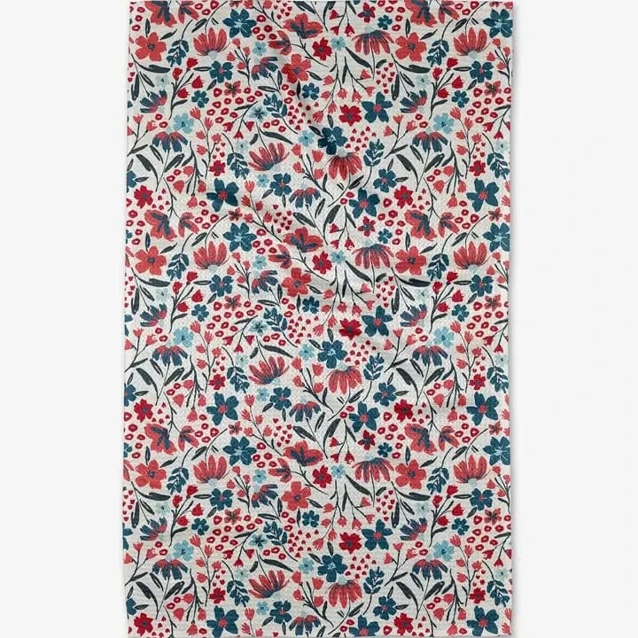 Geometry Summer Bloom Tea Towel