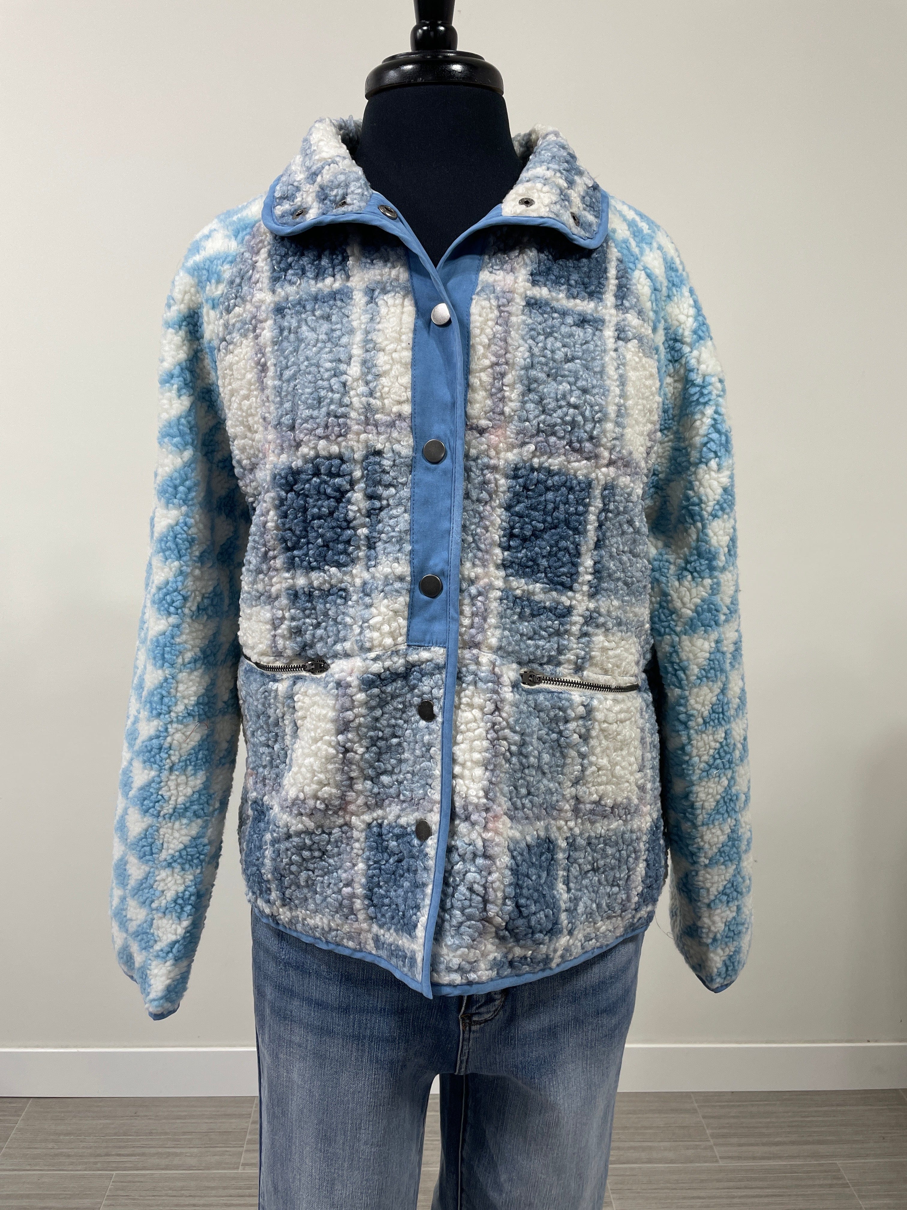 Blue Mix Fleece Jacket