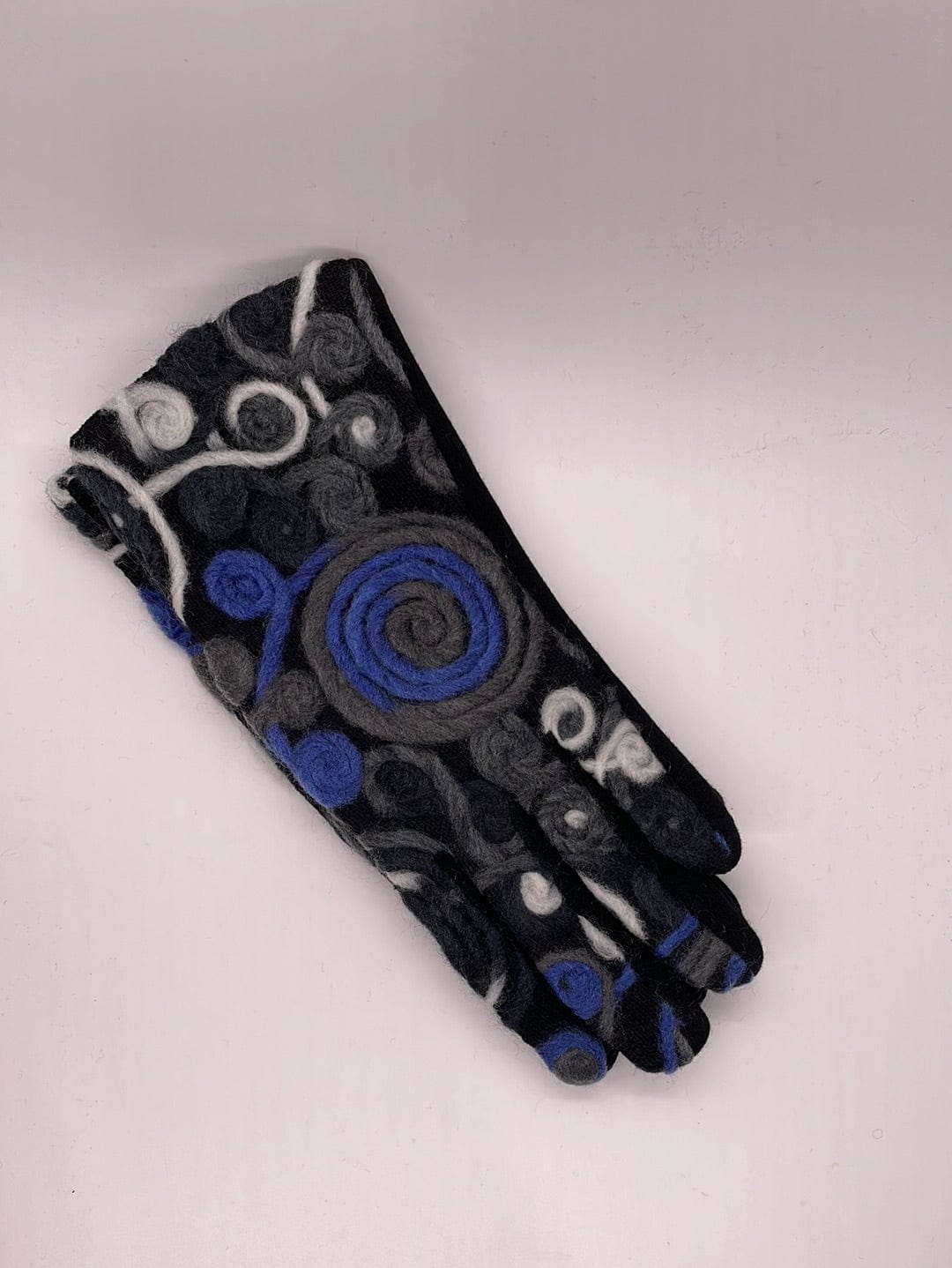 Blue & Gray Swirl Glove