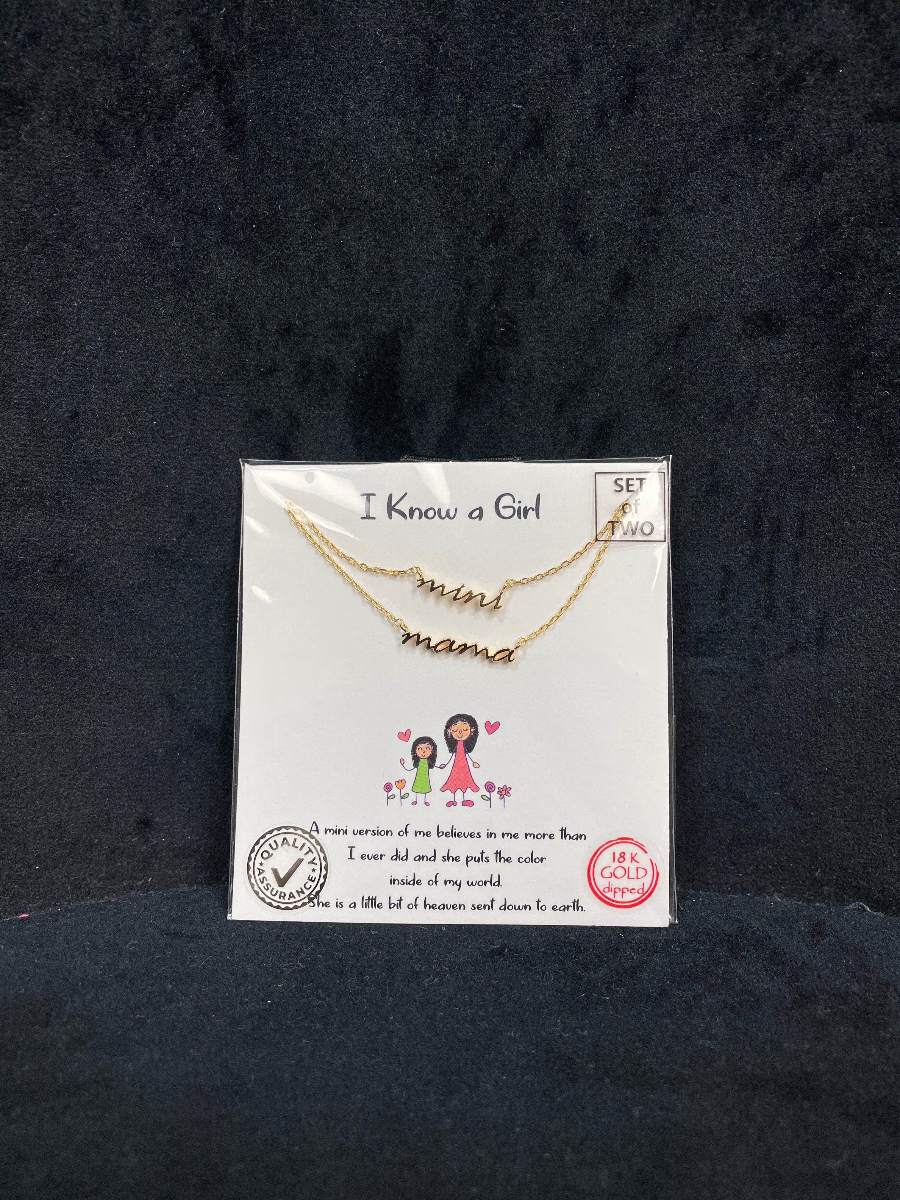 I Know A Girl - Mini & Mama Necklace - S/2