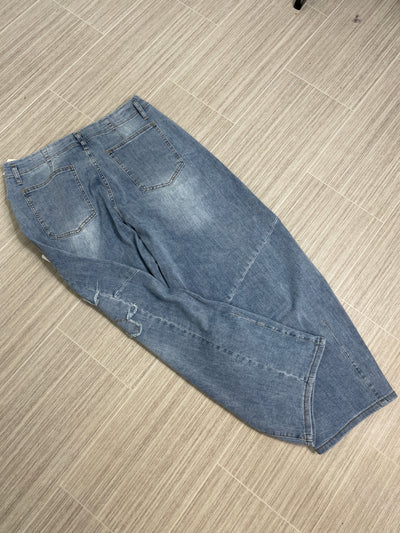 Flower Patch Denim Pants