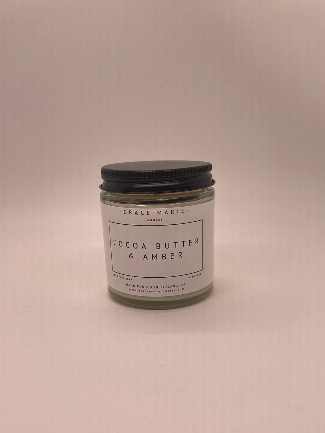 4oz Cocoa Butter & Amber Candle