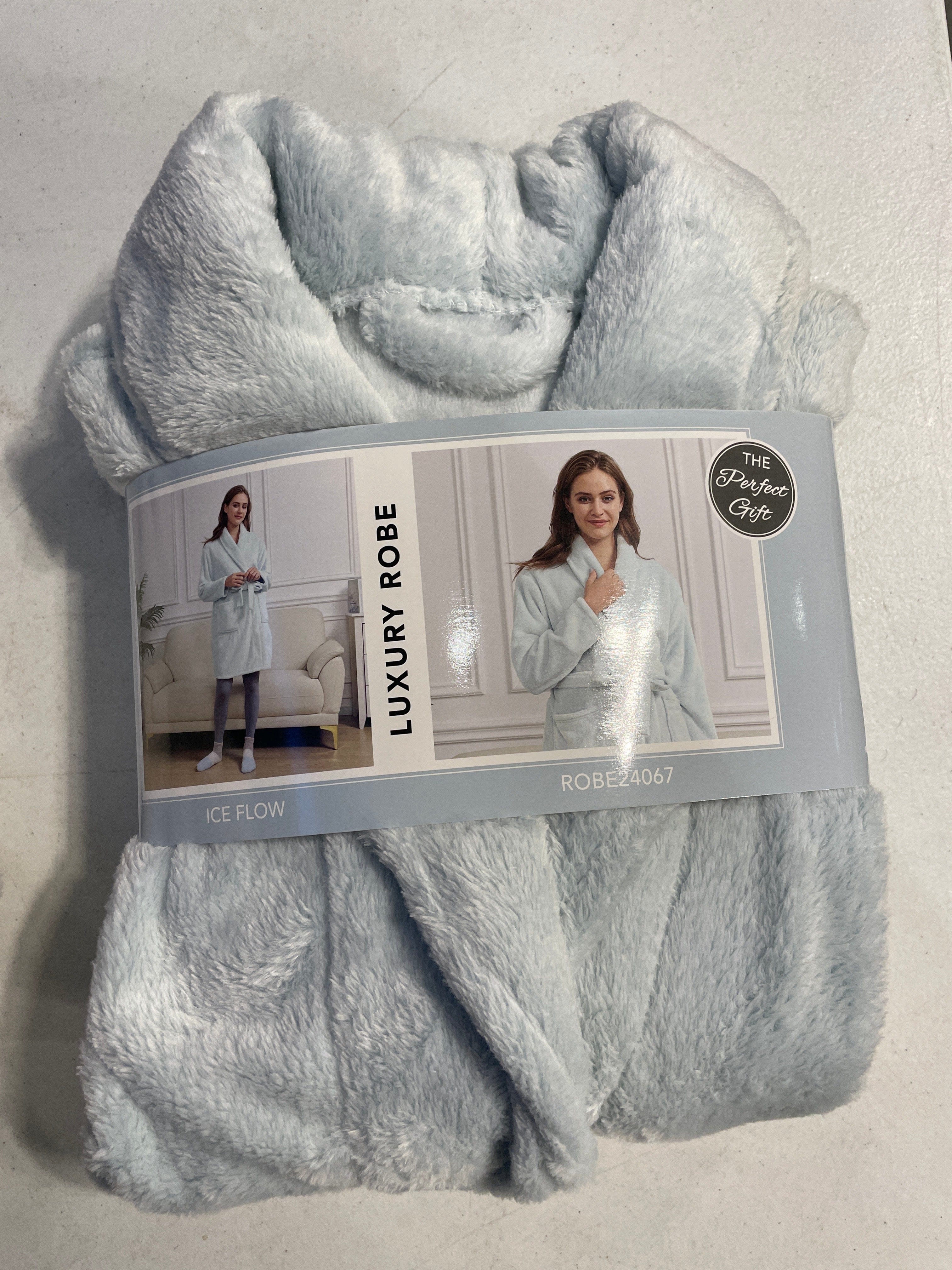 Ice Flow Blue Luxury Robe