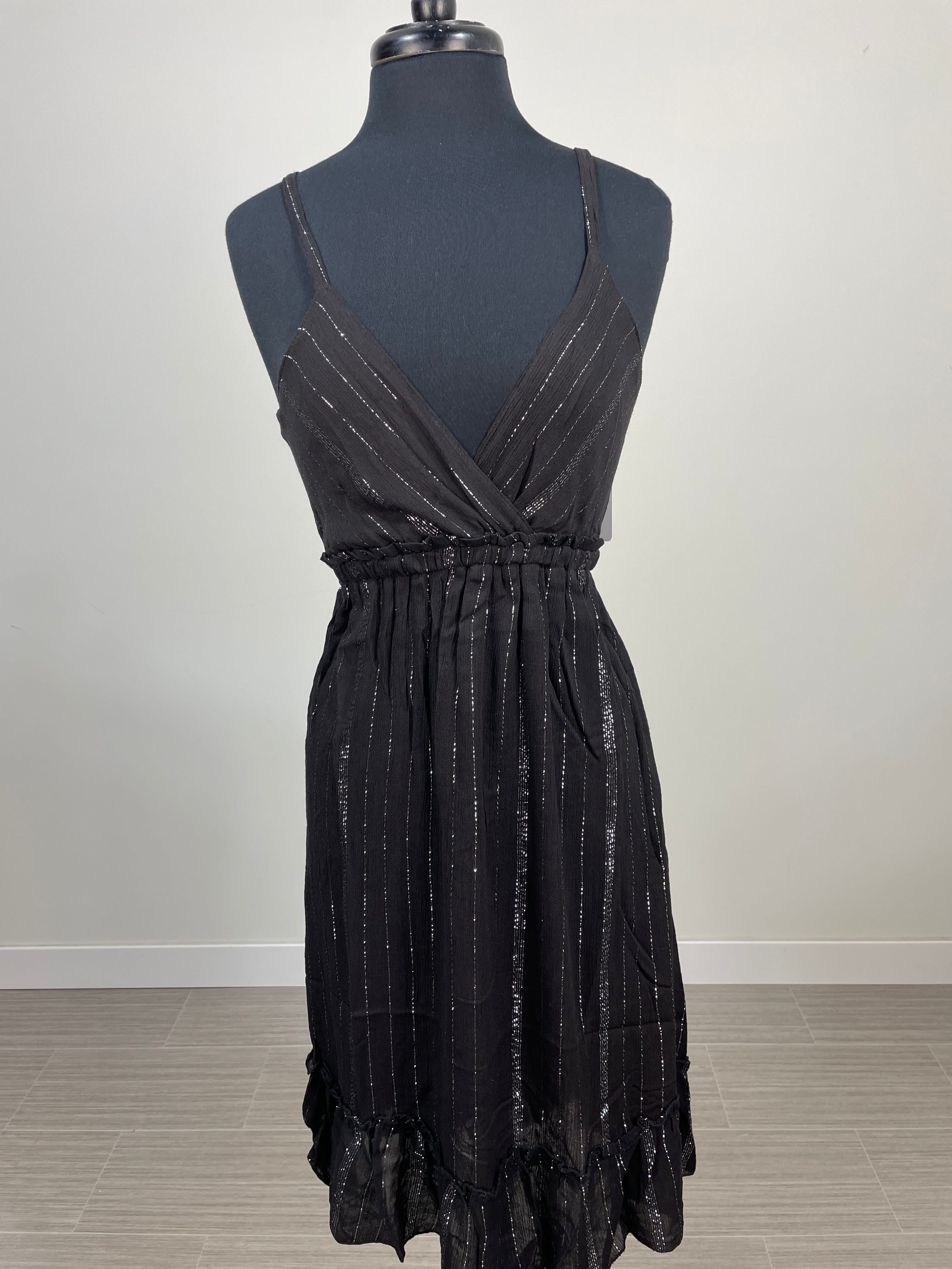 Black Metallic Dress