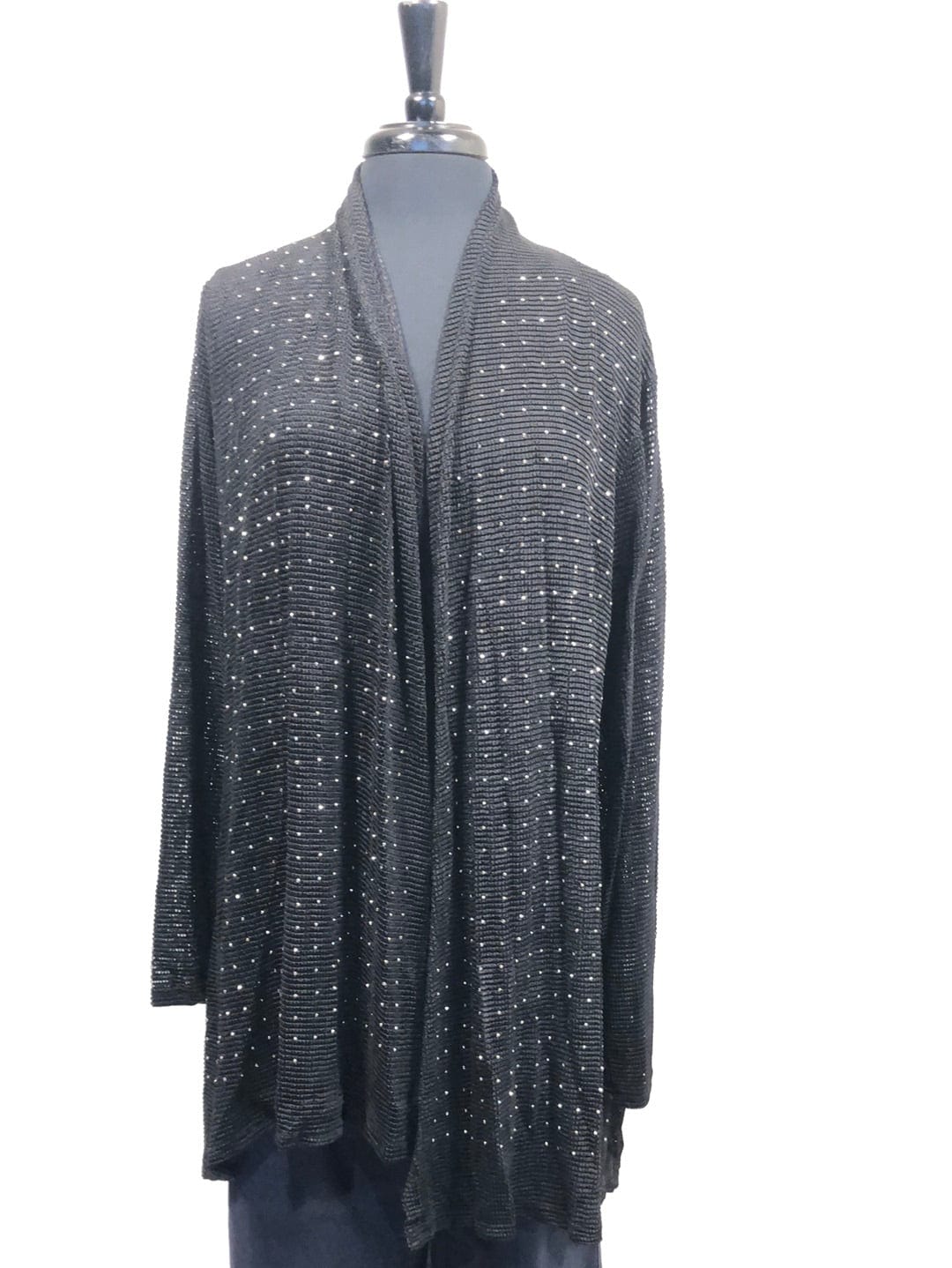 Black Rhinestone Cardigan