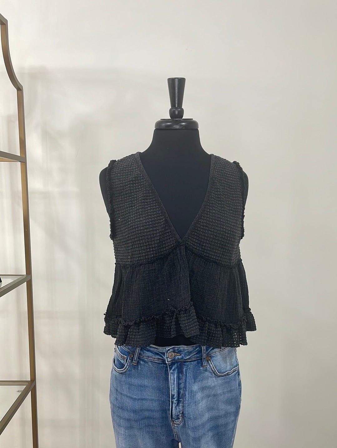 Black Babydoll Tank