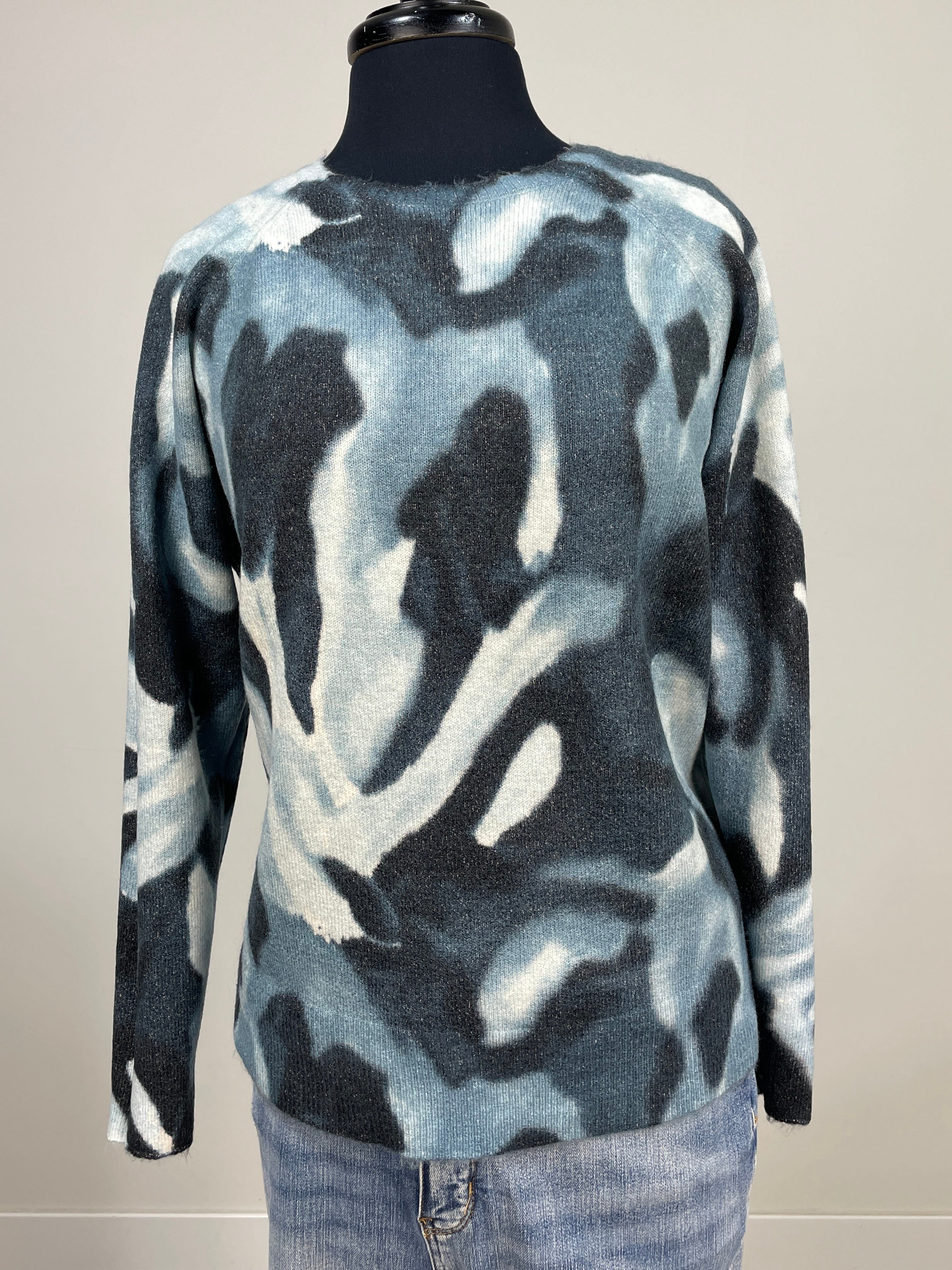 Blue Slush Reversible Sweater