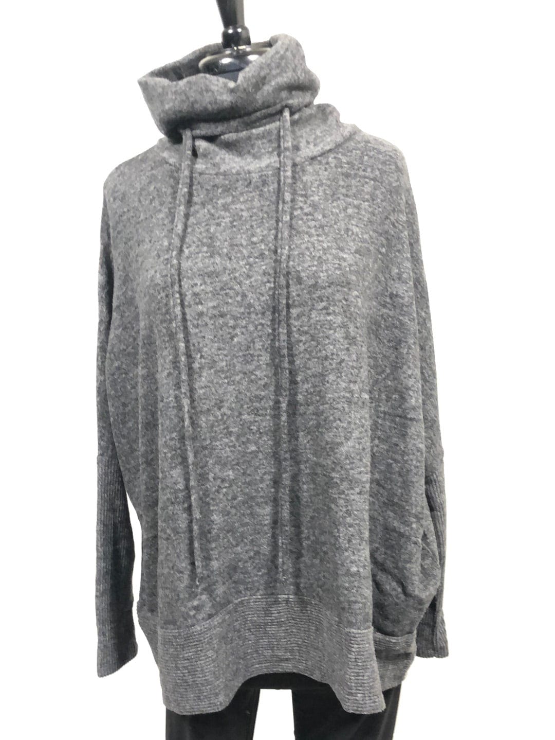 Black Brushed Hacci Sweater