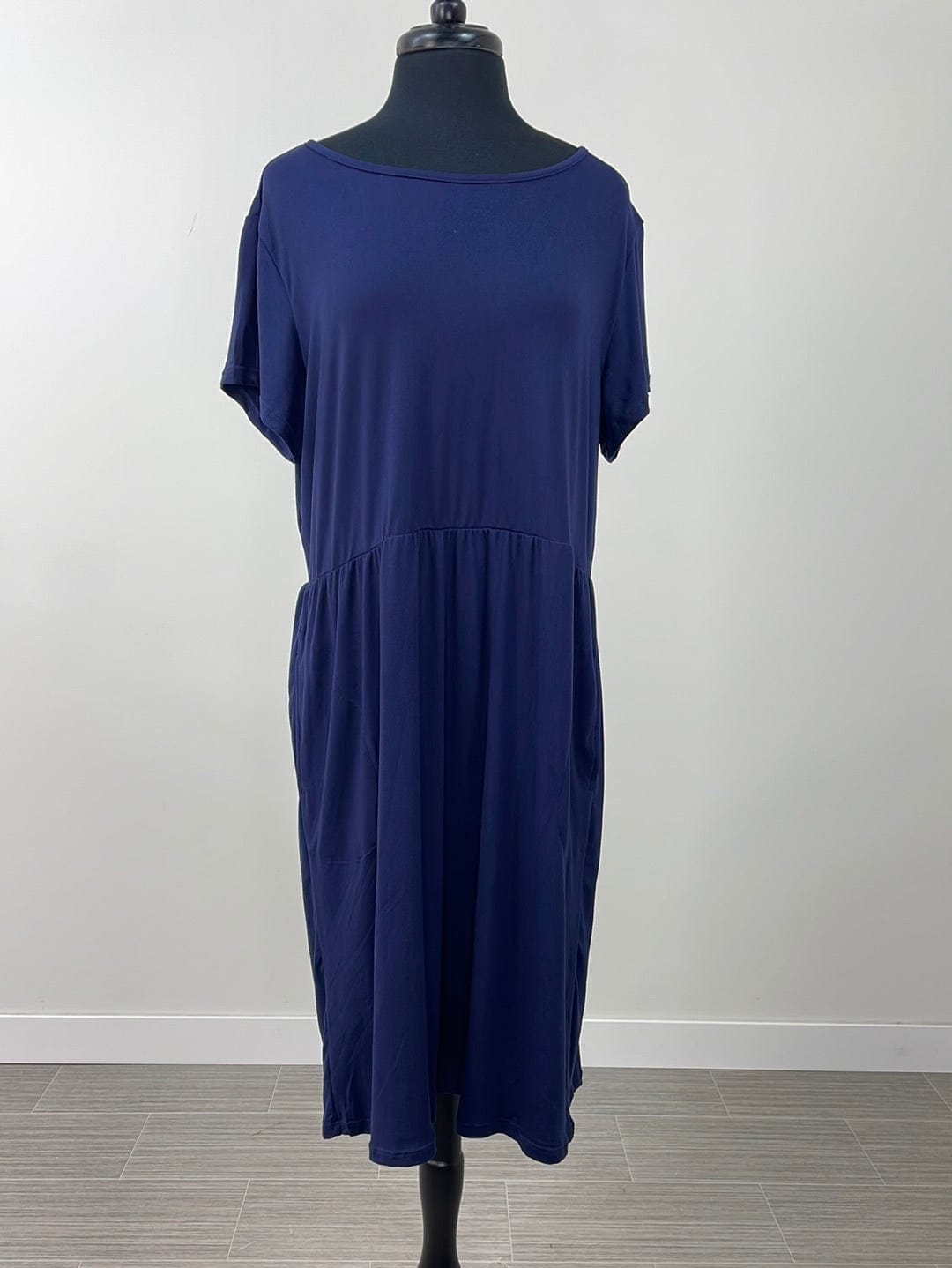 True Navy A-line Dress