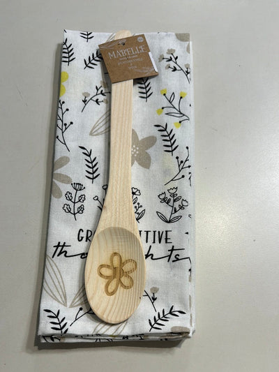Spring 2pk Towel & Spoon Set
