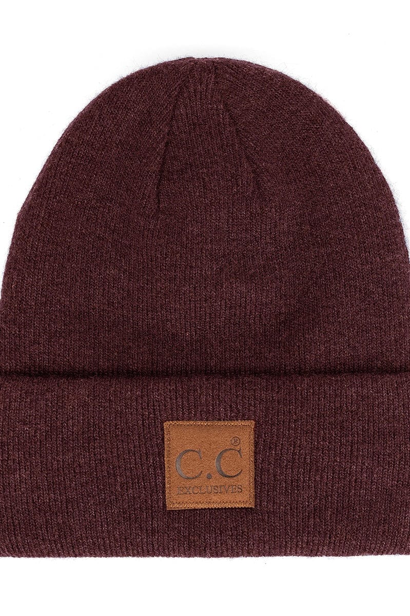 Wine Heather Classic CC Beanie