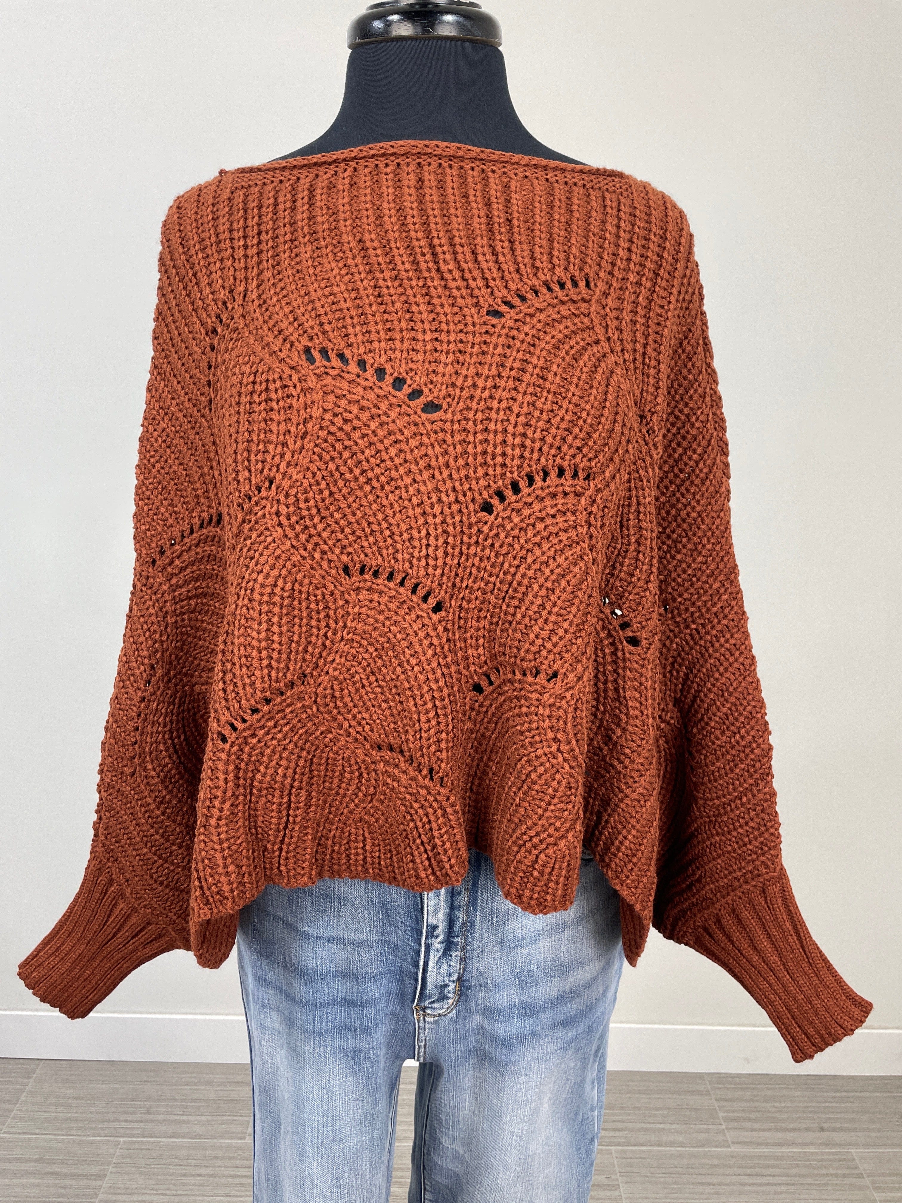 Pumpkin Solid Poncho