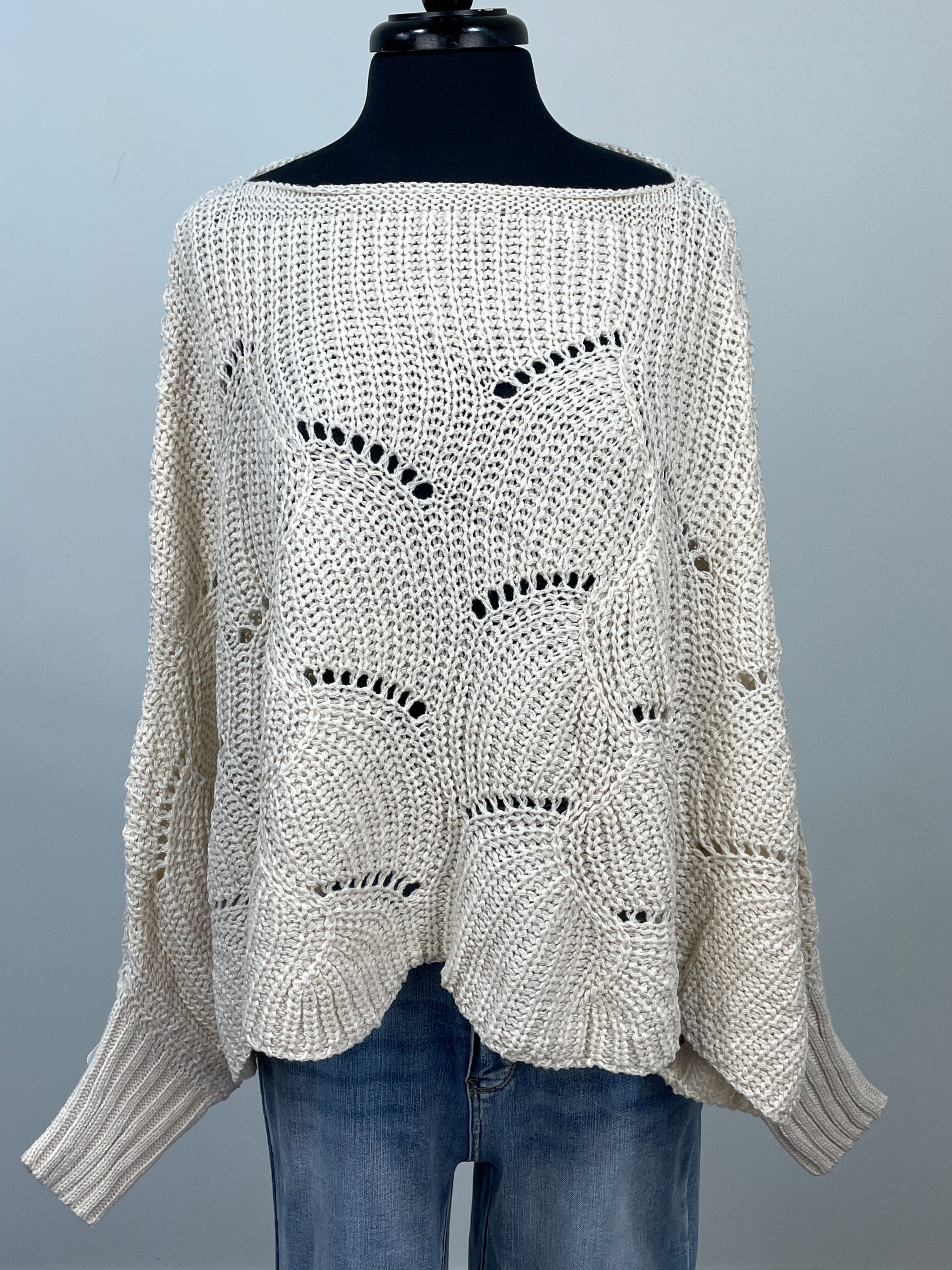 Ivory Solid Poncho