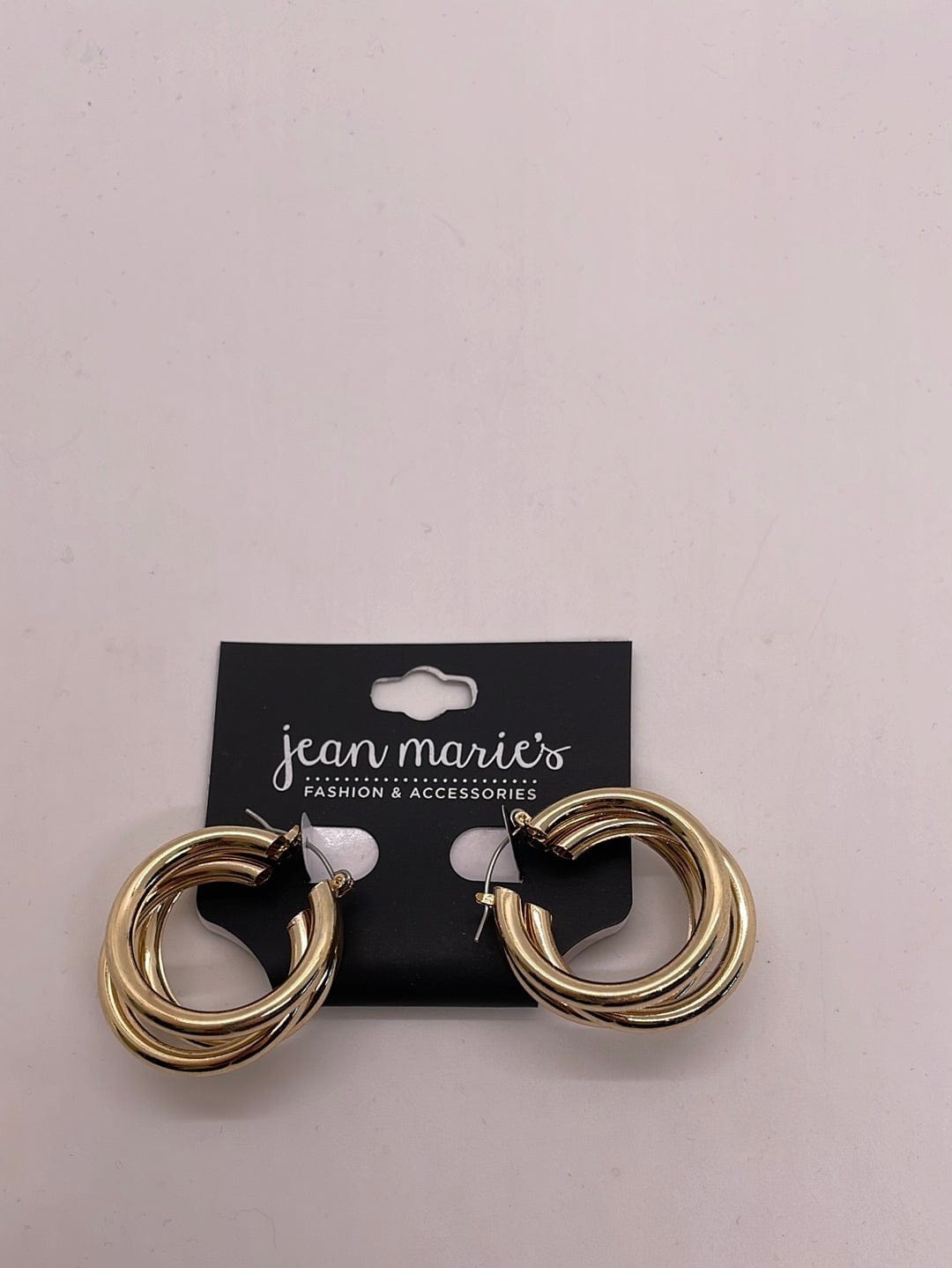 Gold Triple Large Hoop