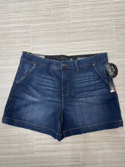 Dark Stonewash Goddess Midi Length Short