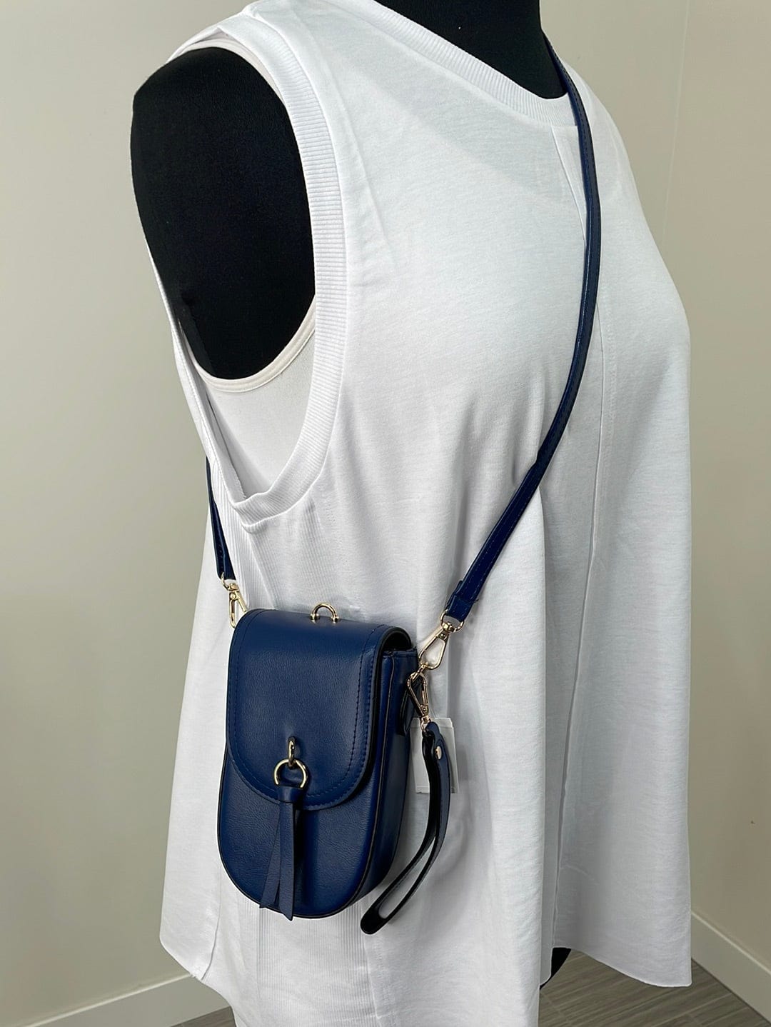 Navy Phone Crossbody W/ Slots