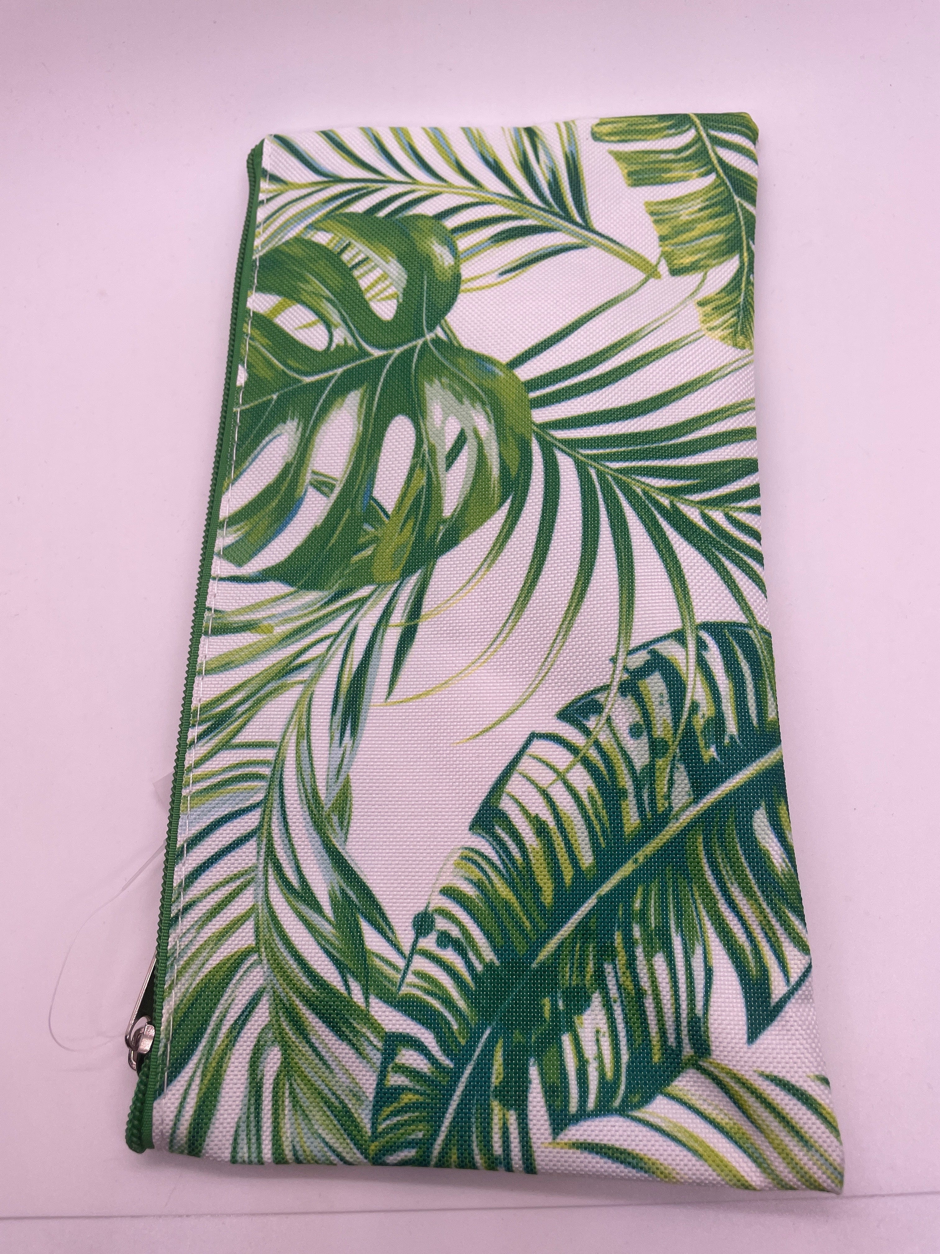 Palm Leaf Cosmetic Pouch