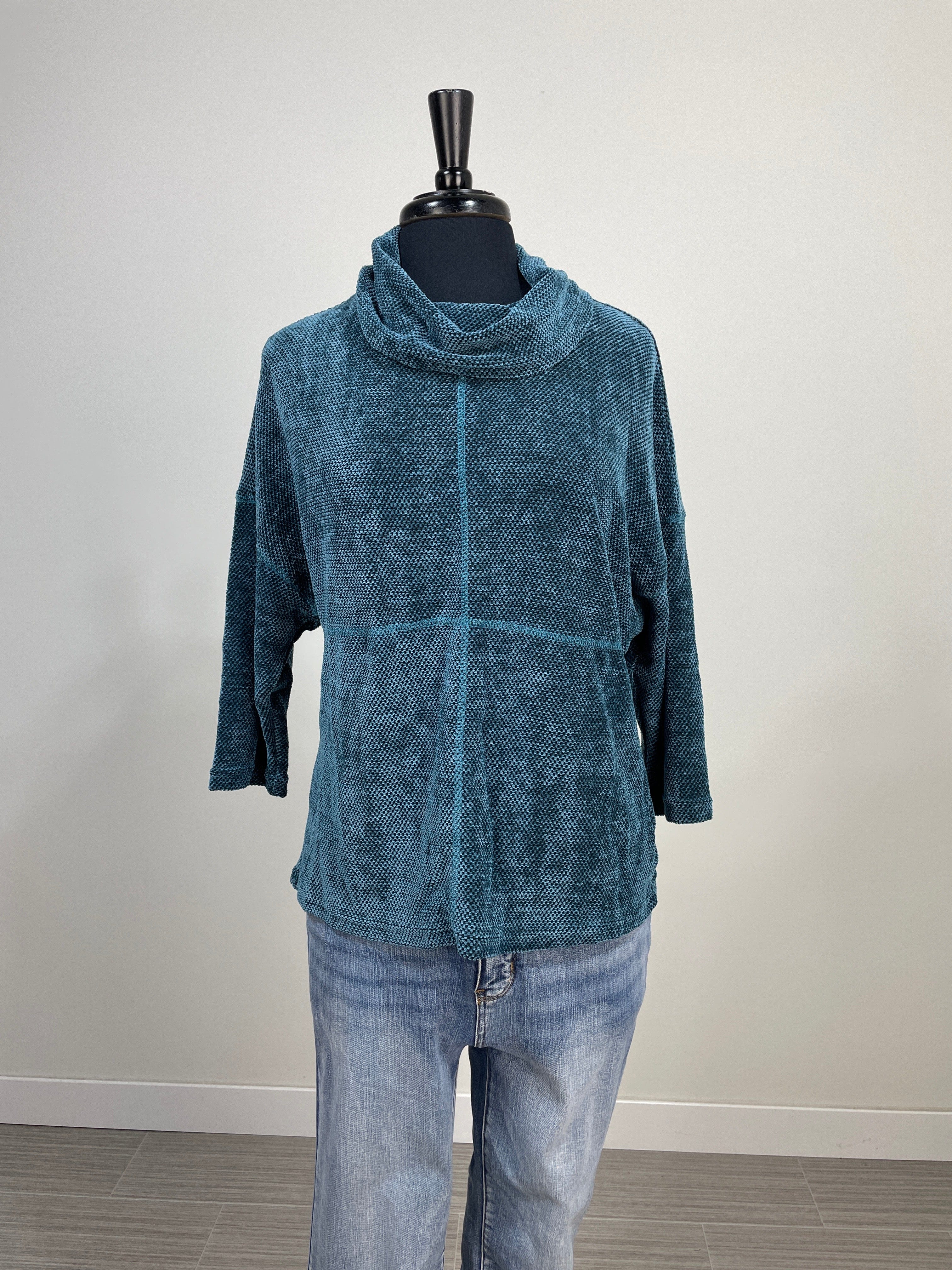 Teal Chenille Top