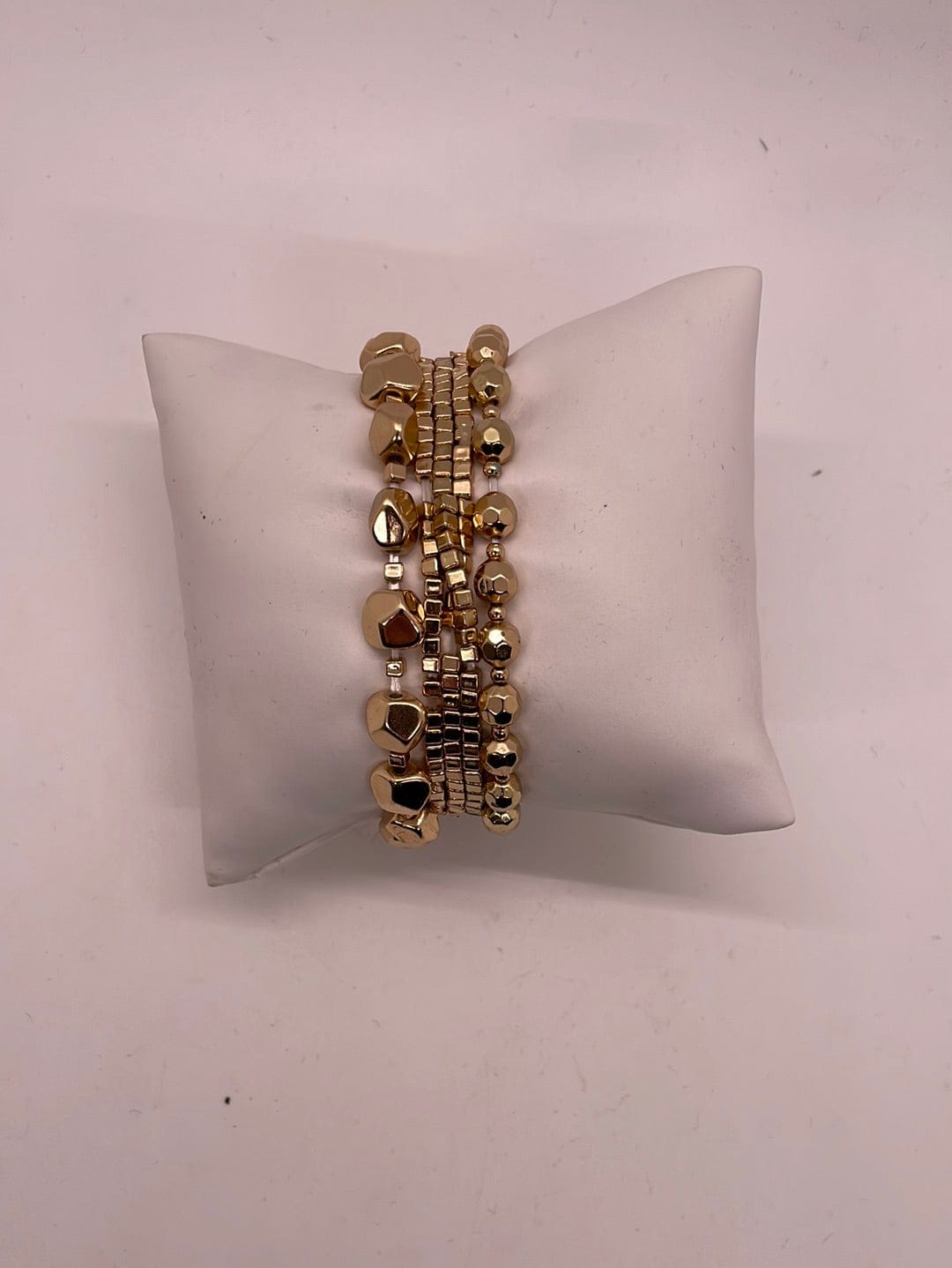 Gold Mixed 5 Strand Bracelet